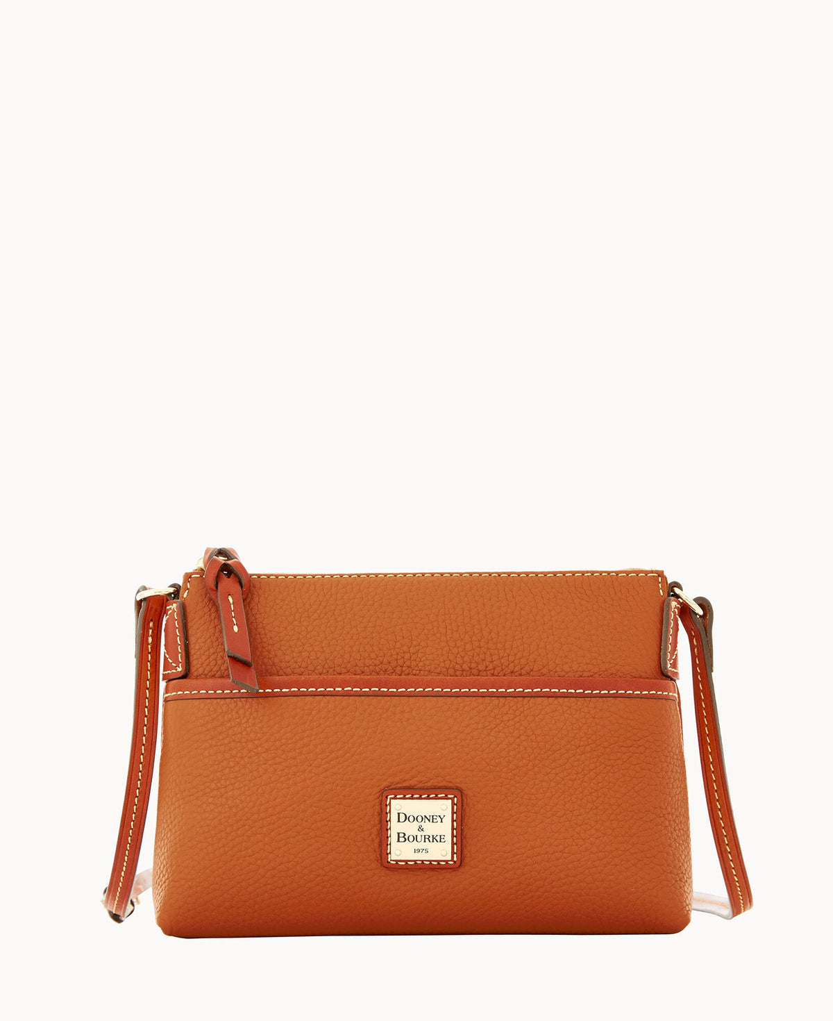 Pebble Grain Ginger Crossbody - Caramel
