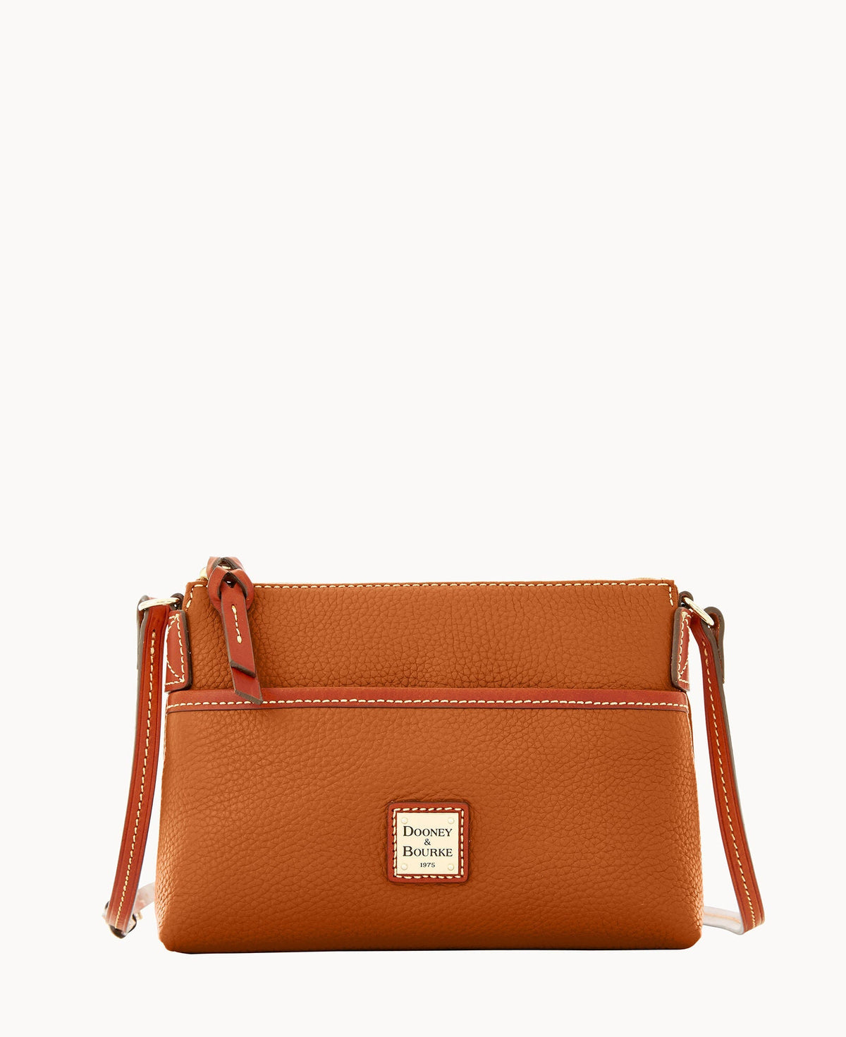 Pebble Grain Ginger Crossbody - French Caramel