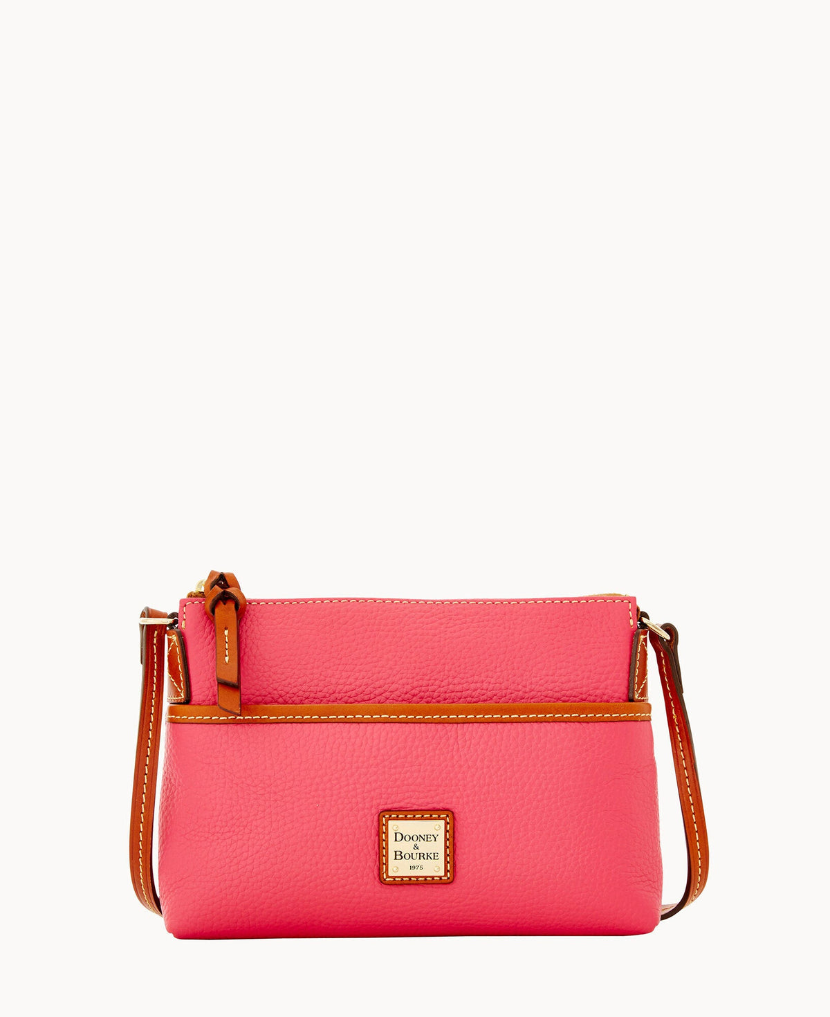 Pebble Grain Ginger Crossbody - Hot Pink