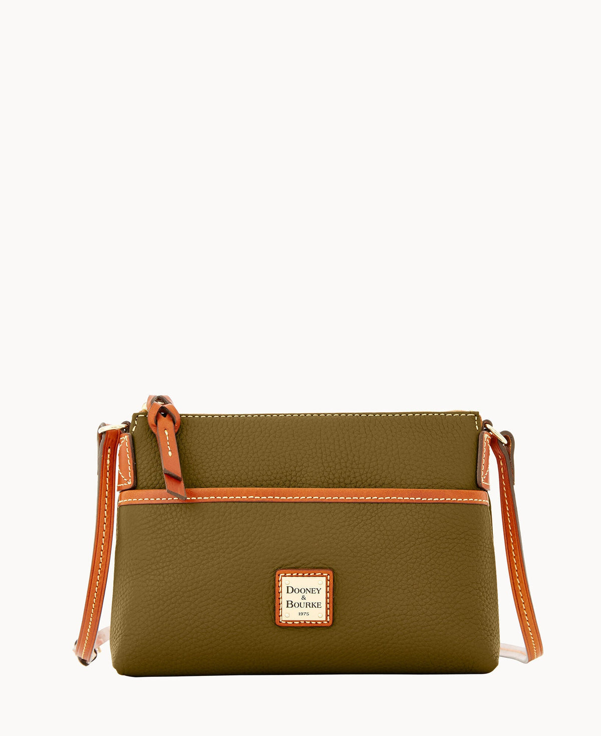 Pebble Grain Ginger Crossbody - Olive