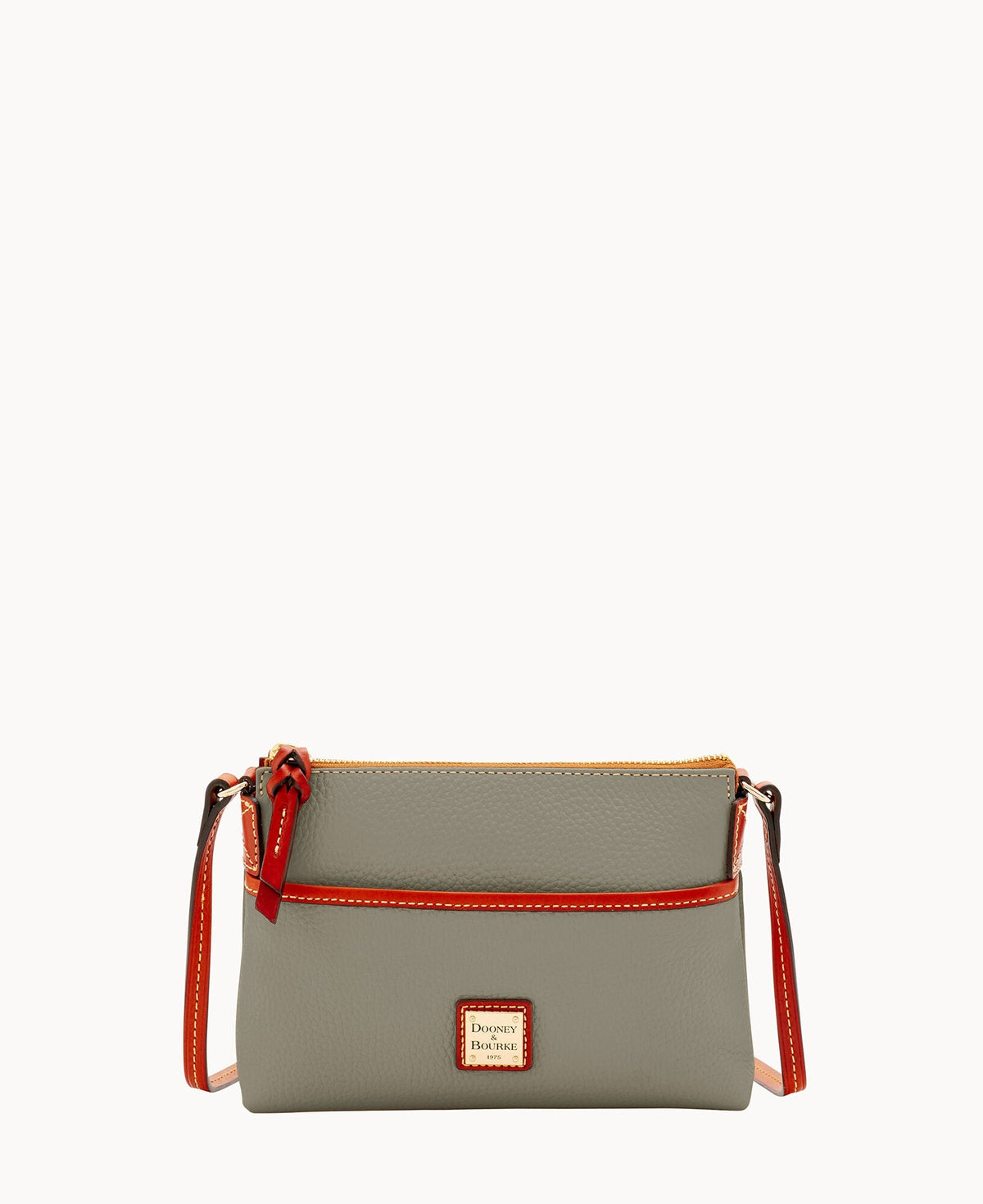 Pebble Grain Ginger Crossbody - Smoke