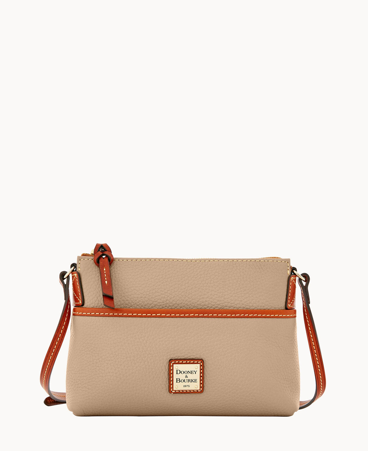 Pebble Grain Ginger Crossbody - Taupe