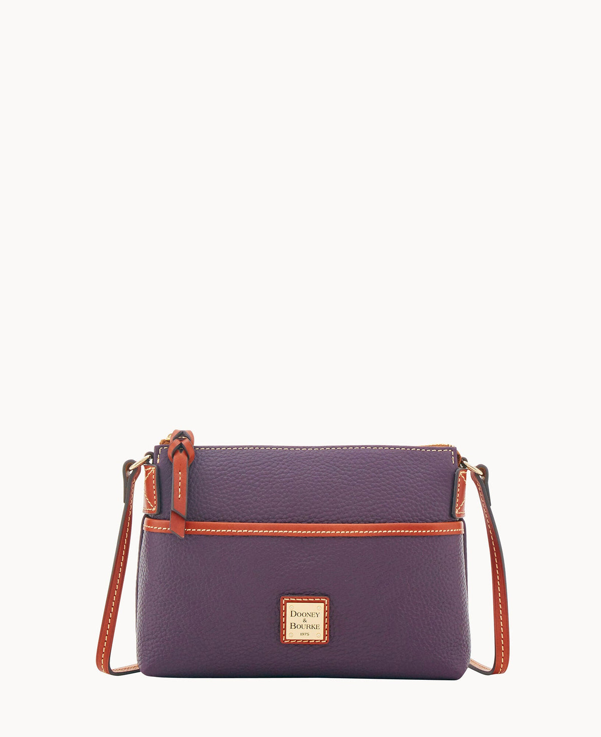 Pebble Grain Ginger Crossbody - Plum Wine