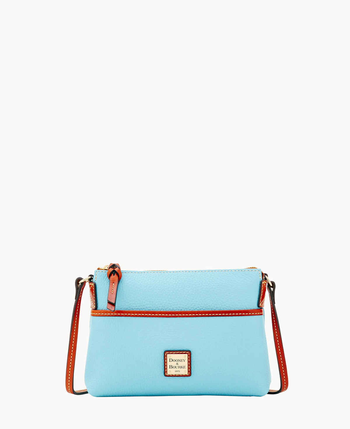 Pebble Grain Ginger Crossbody - Caribbean Blue
