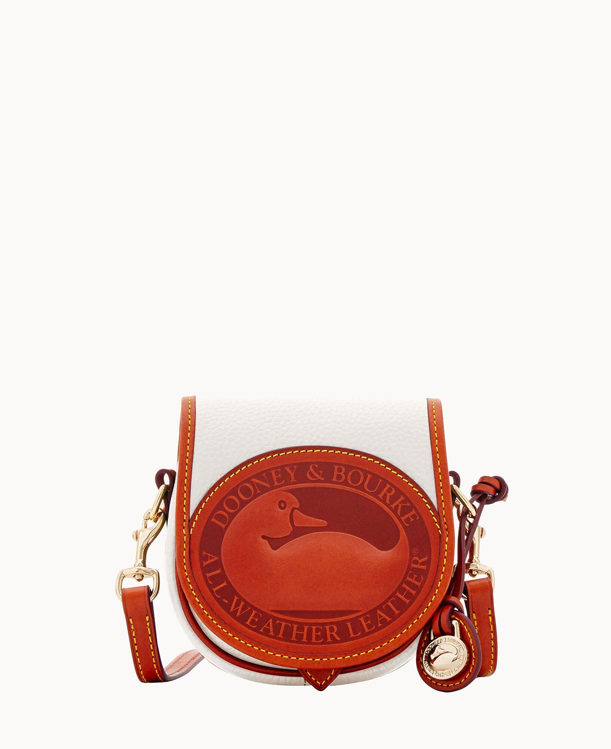 All Weather Leather 2 Duck Bag - White