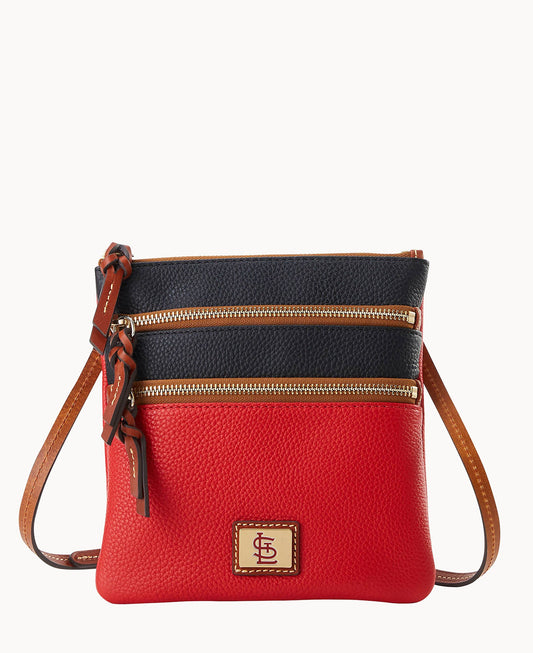 MLB Cardinals Triple Zip Crossbody