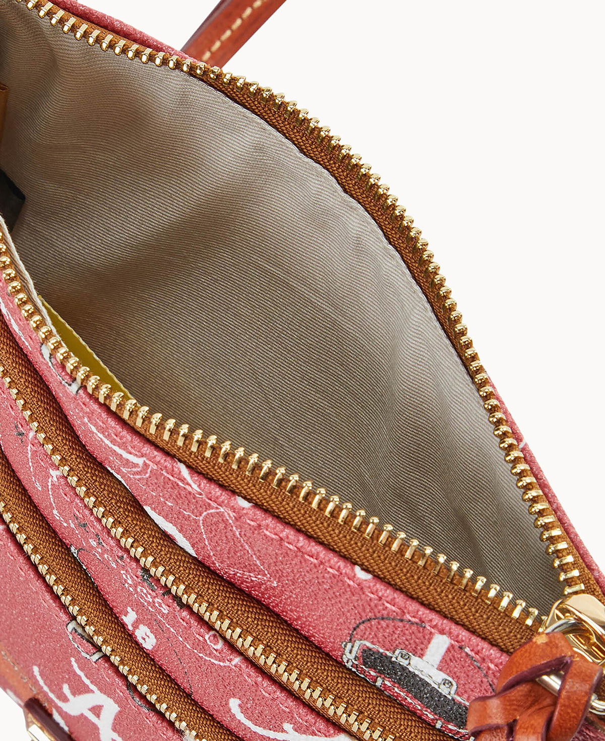Collegiate University of Alabama Triple Zip Crossbody - Image 3
