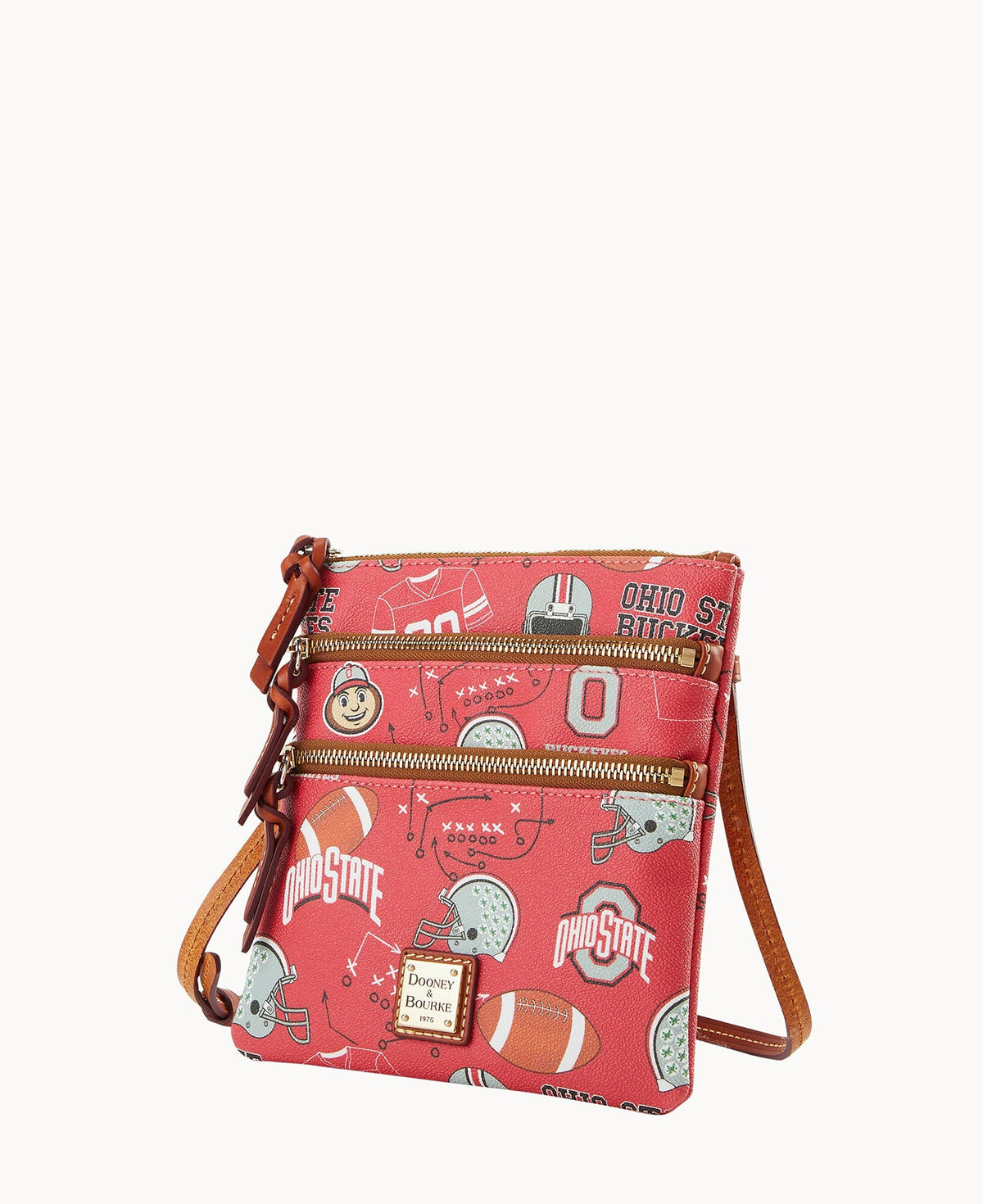 Collegiate Ohio State University Triple Zip Crossbody - Image 2