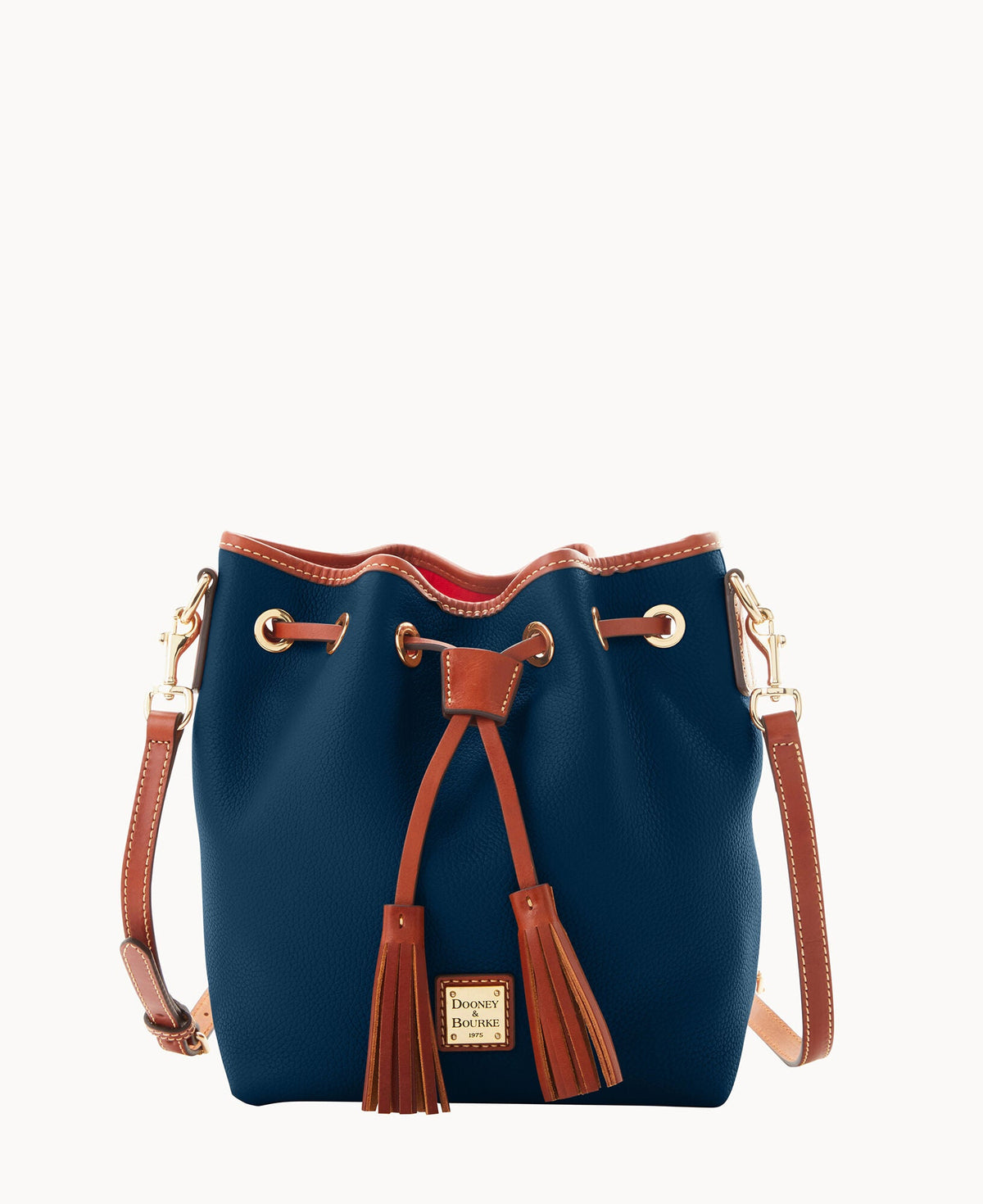Pebble Grain Aimee Crossbody - Midnight Blue
