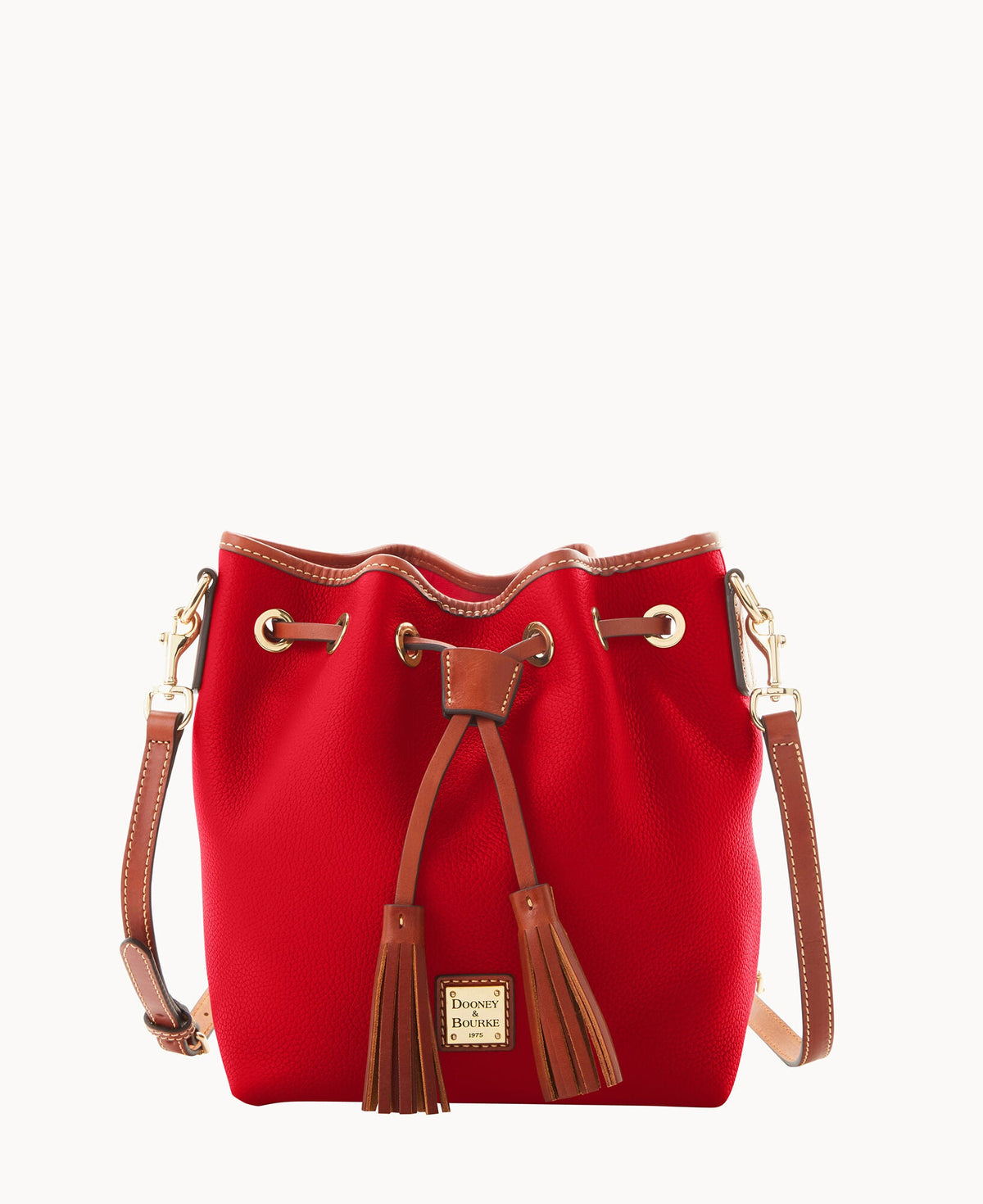 Pebble Grain Aimee Crossbody - Red