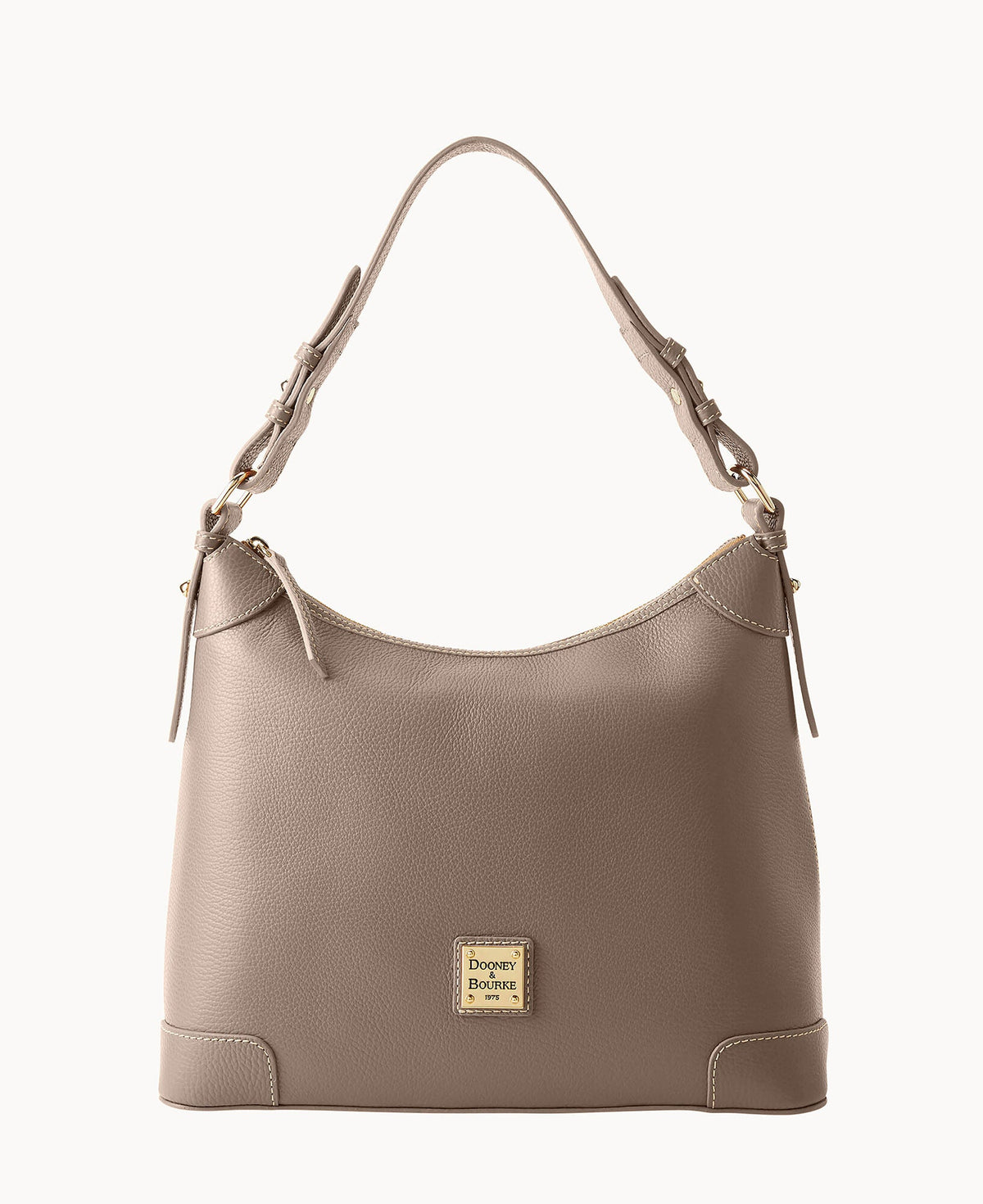 Lucca Leather Hobo - Elephant