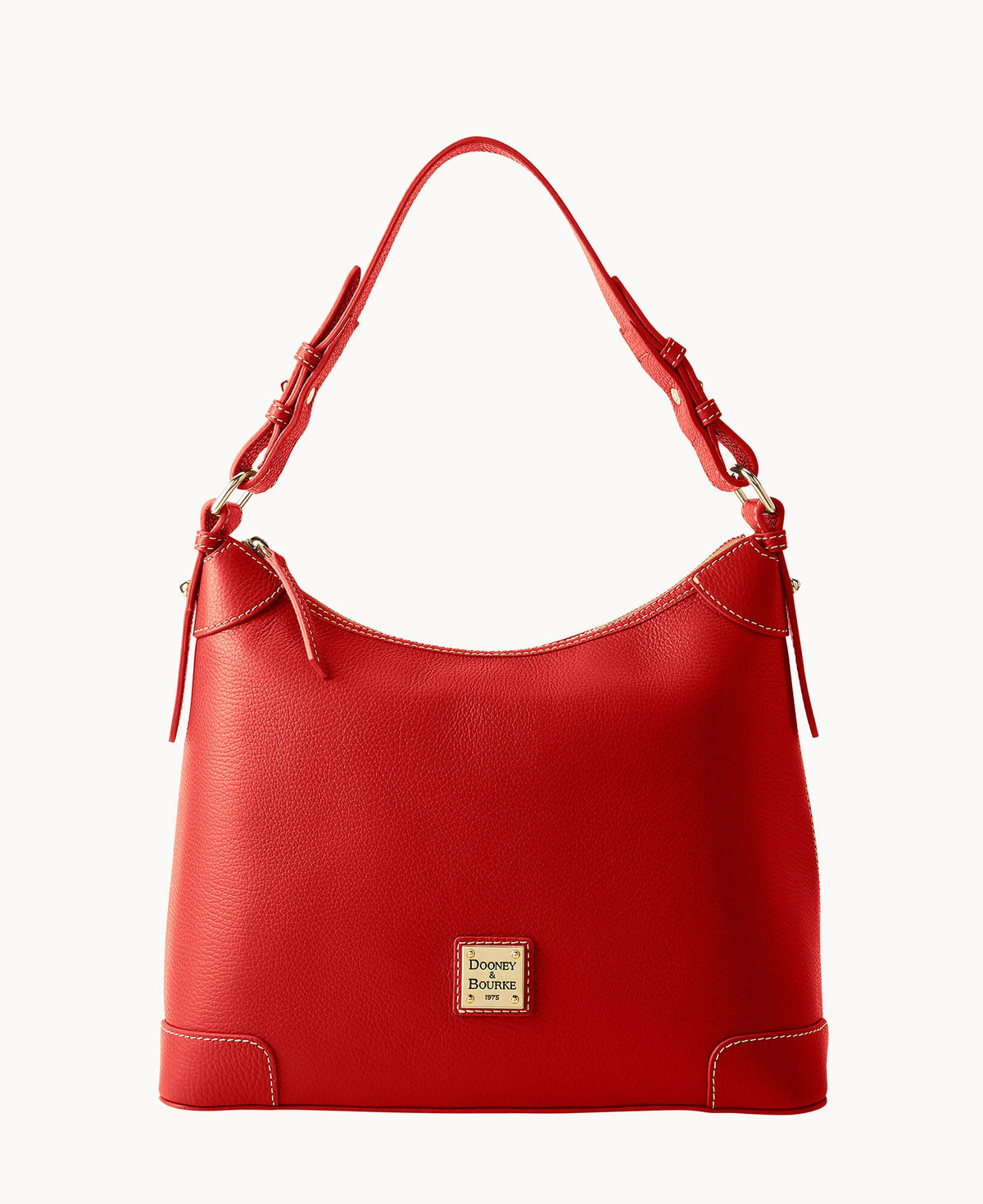 Lucca Leather Hobo - Red