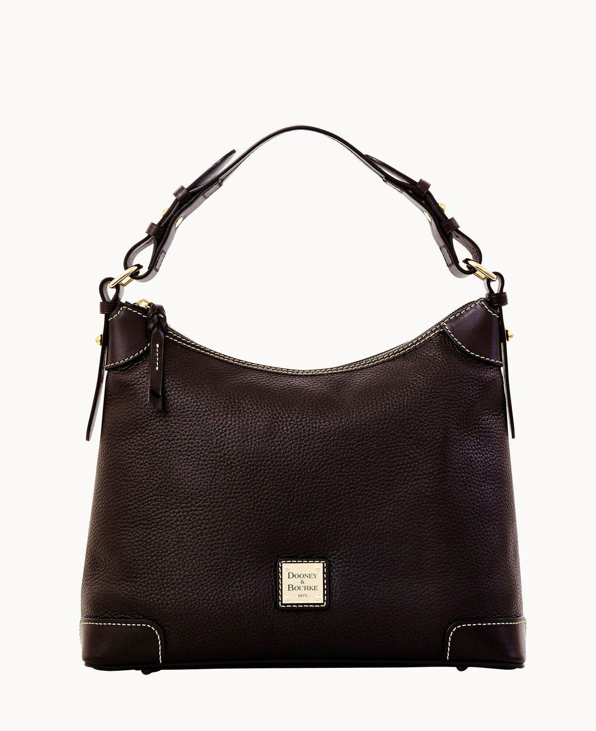Pebble Grain Hobo - Black Black