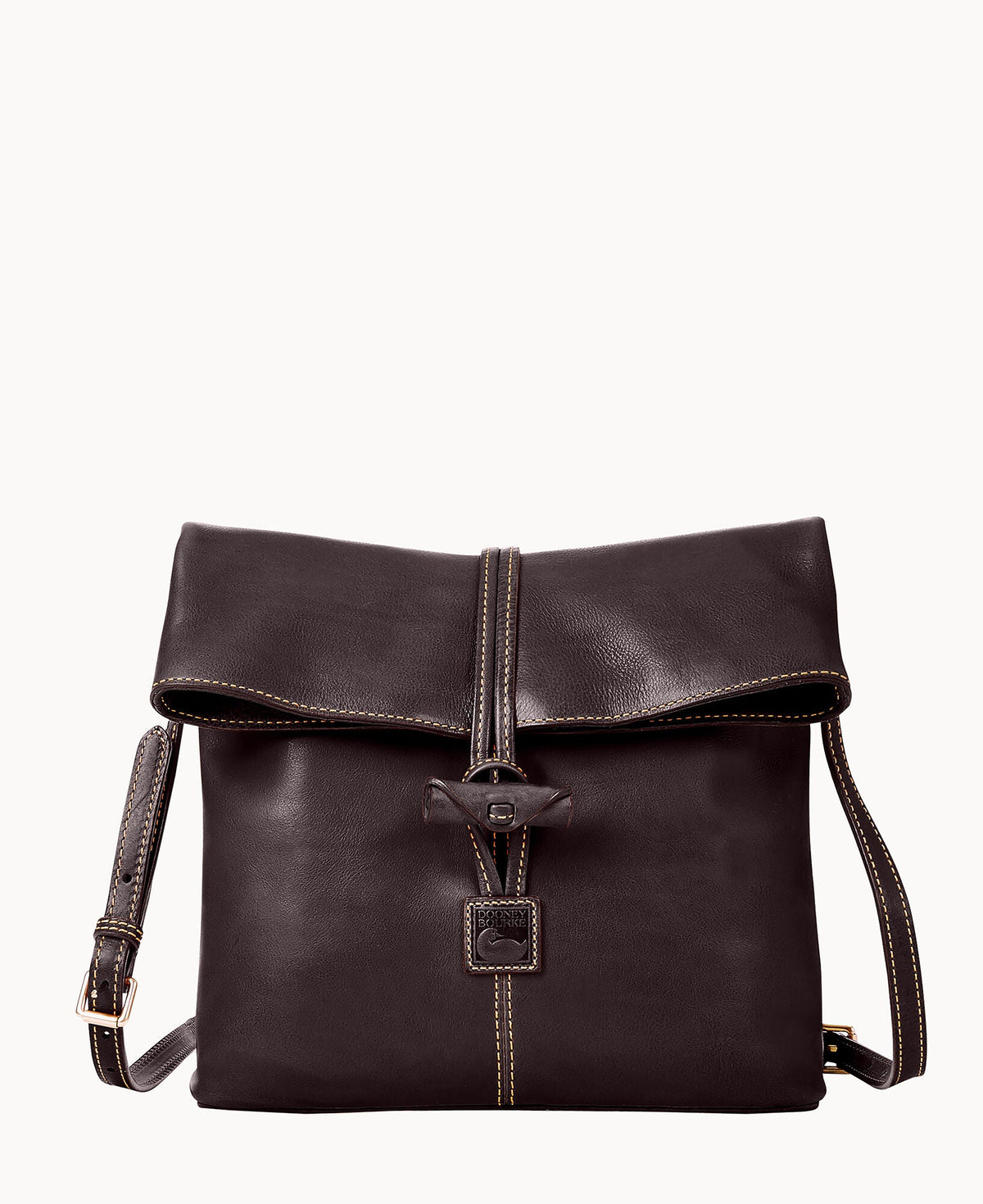 Florentine Medium Toggle Crossbody - Brown Tmoro
