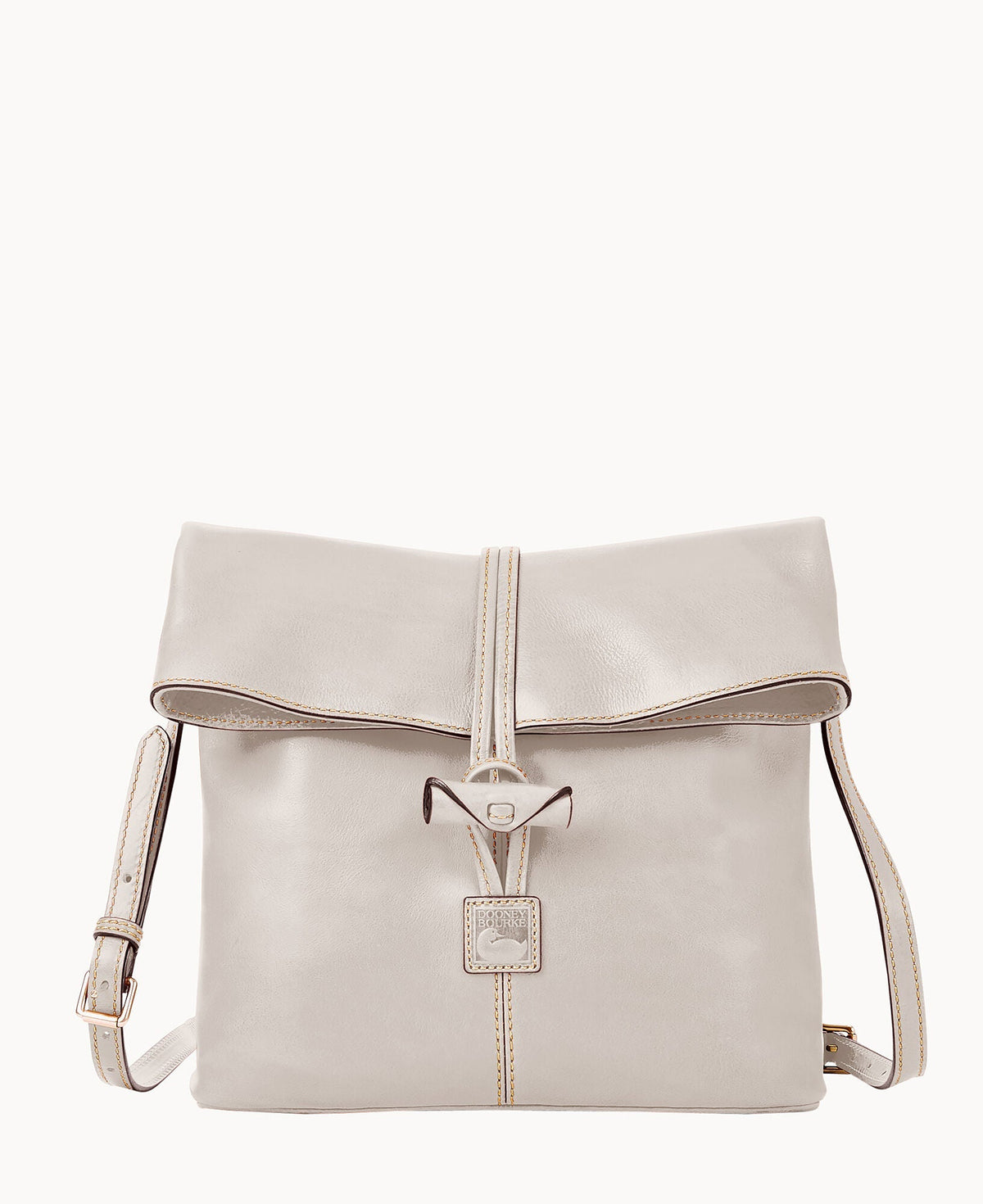 Florentine Medium Toggle Crossbody - Ecru