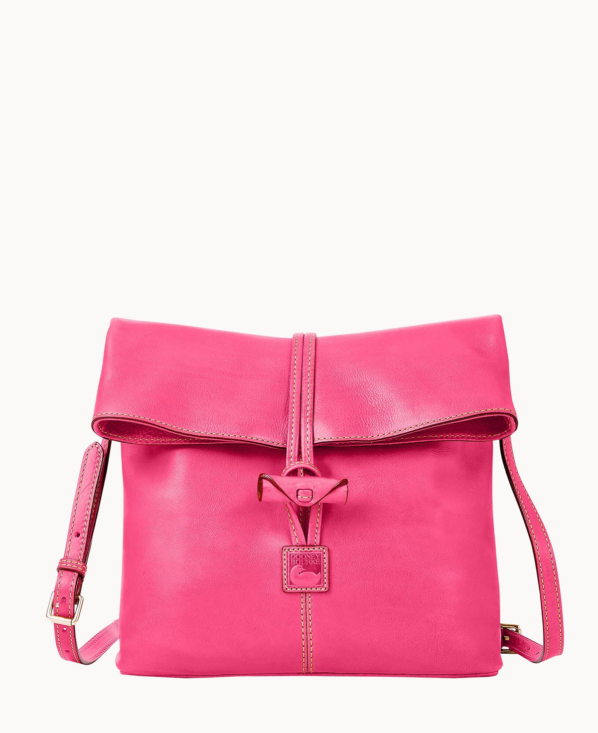 Florentine Medium Toggle Crossbody - Fuchsia