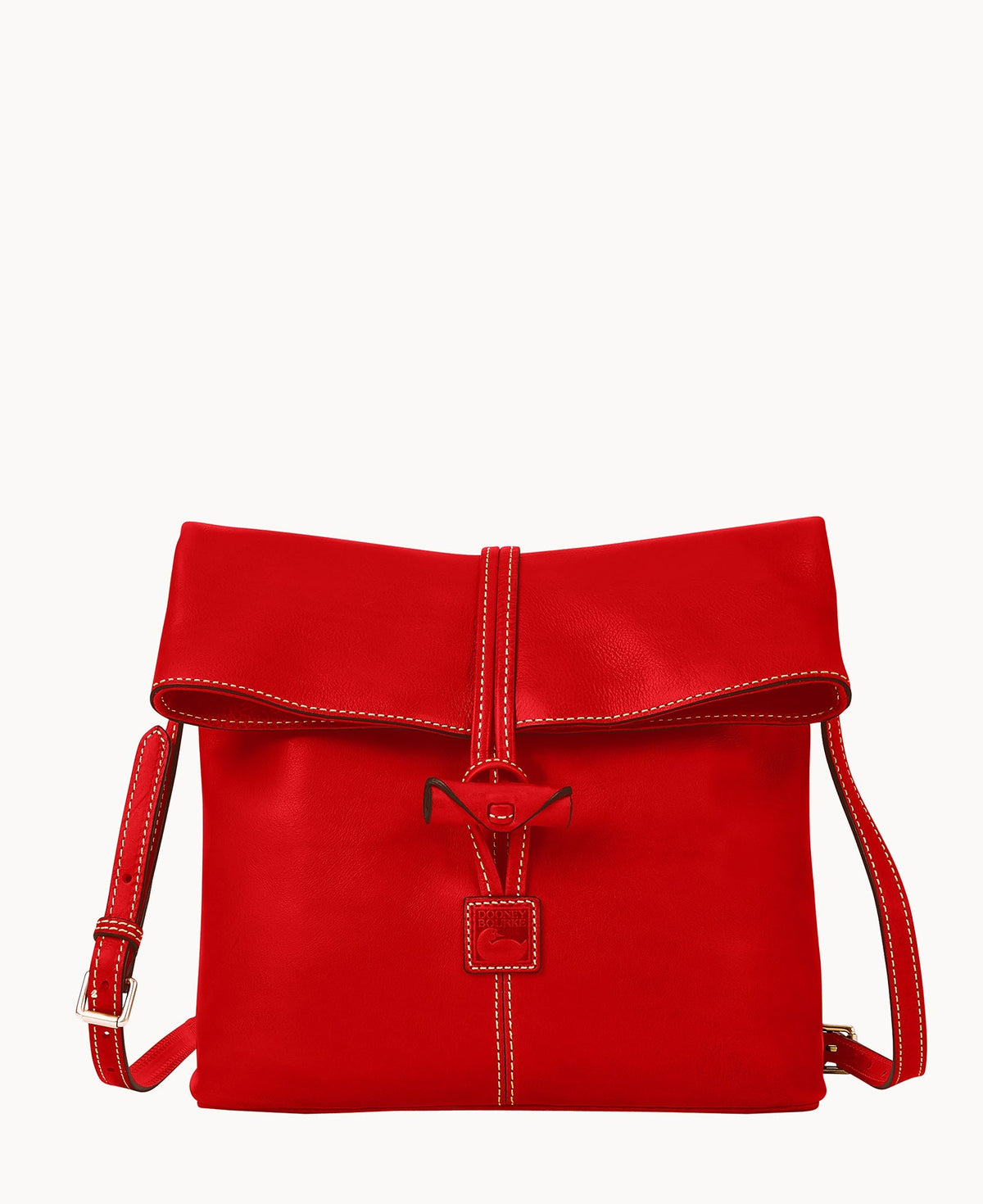 Florentine Medium Toggle Crossbody - Red