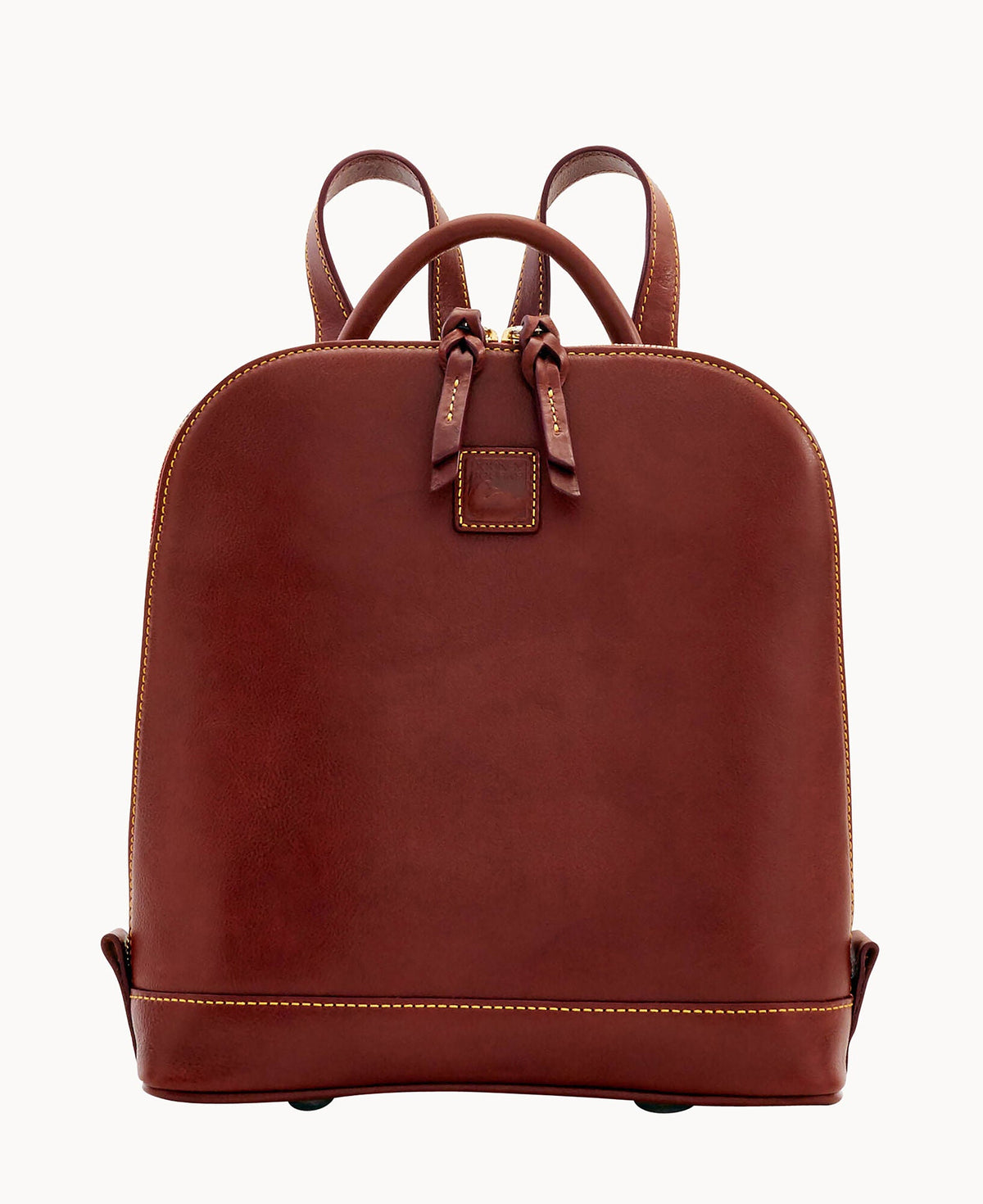 Florentine Zip Pod Backpack - Chestnut