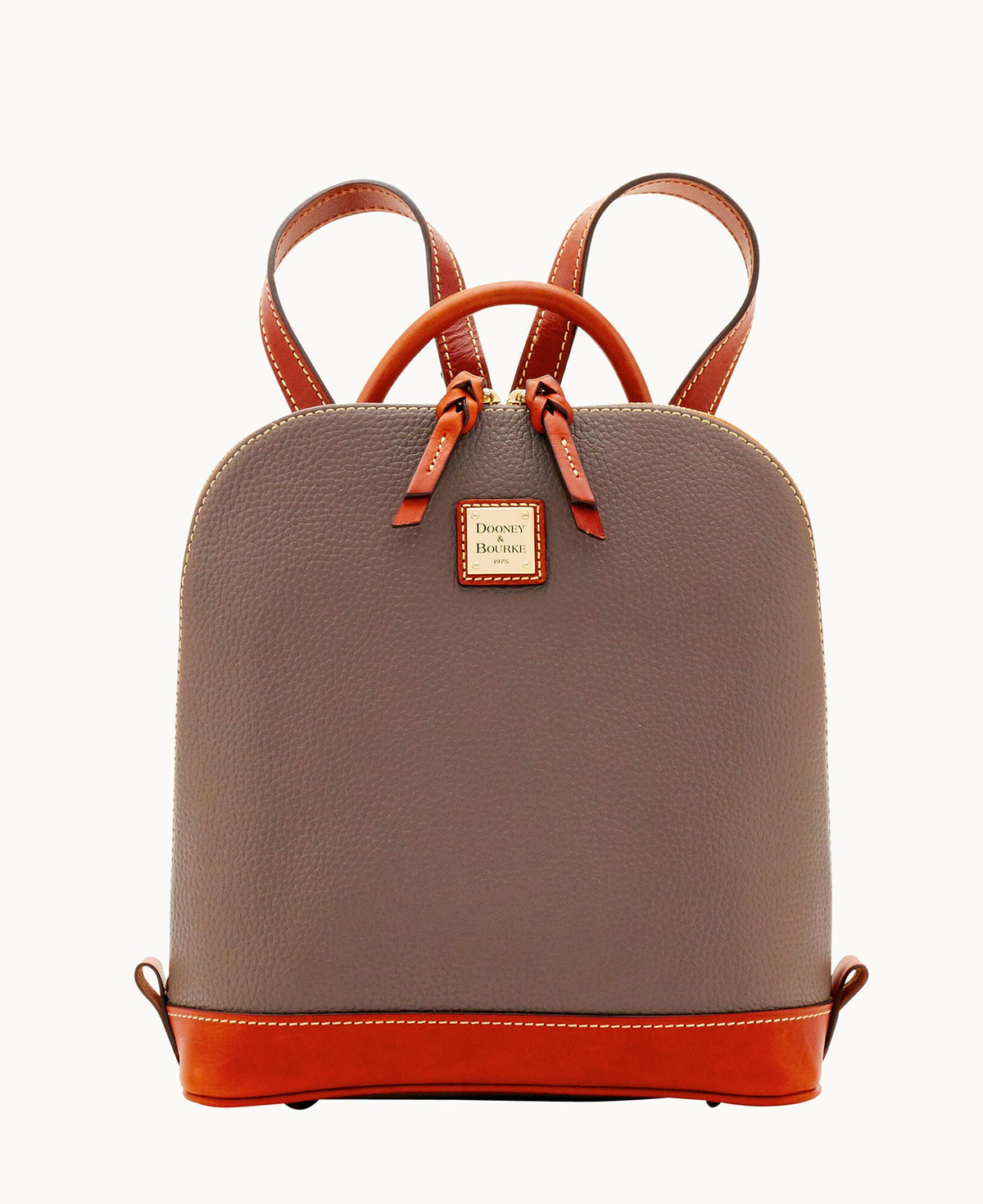 Pebble Grain Zip Pod Backpack - Elephant