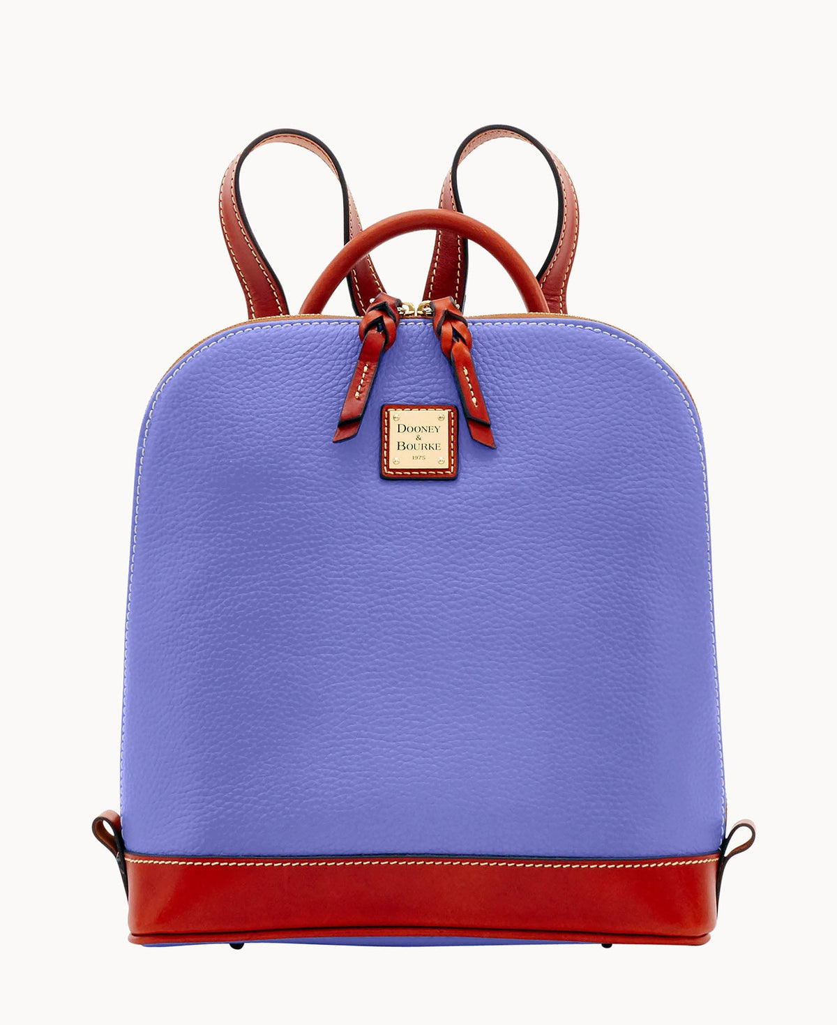 Pebble Grain Zip Pod Backpack - Lavender