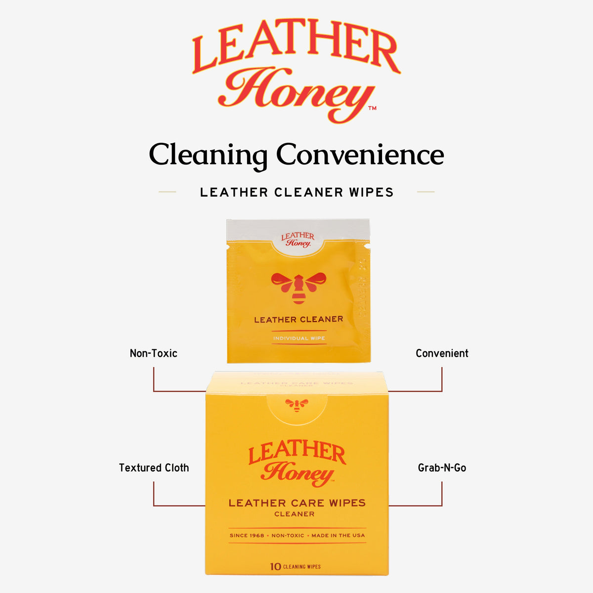 Leather Care Wipes (10 Pack)