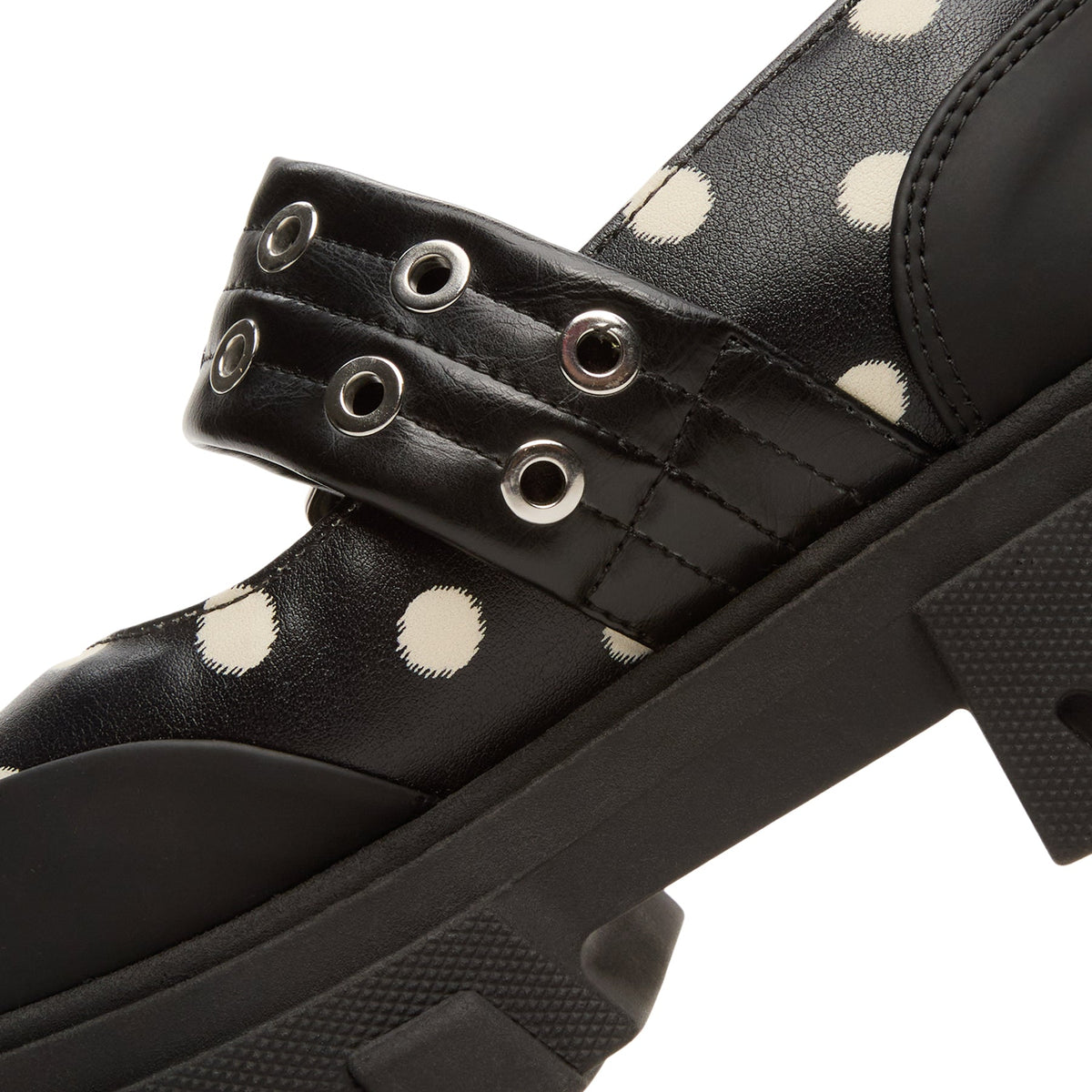 GANNI Cleated Ballerina Printed Pelinova (Black) - Image 8