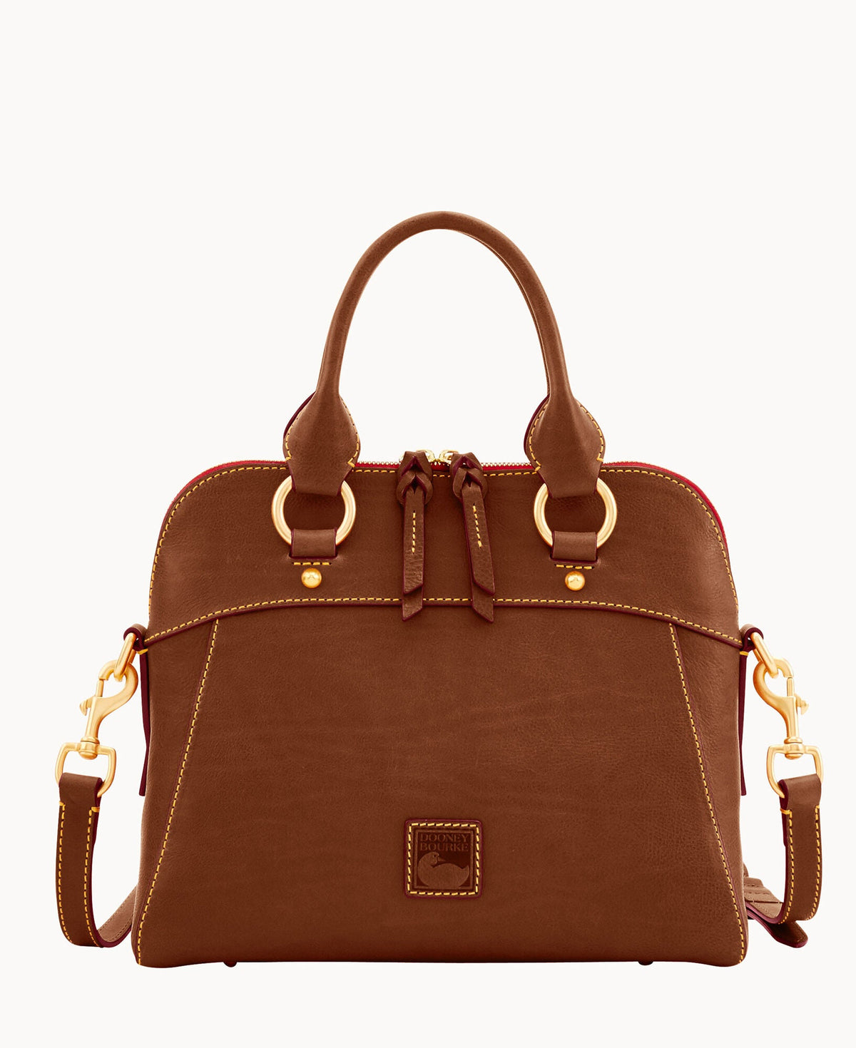 Florentine Cameron Satchel - Chestnut