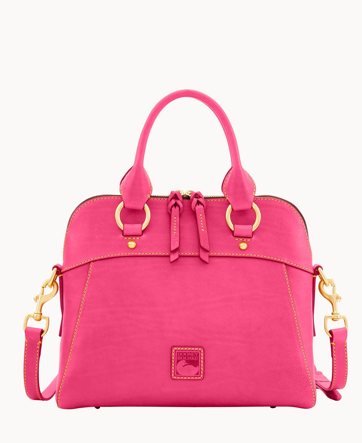 Florentine Cameron Satchel - Fuchsia