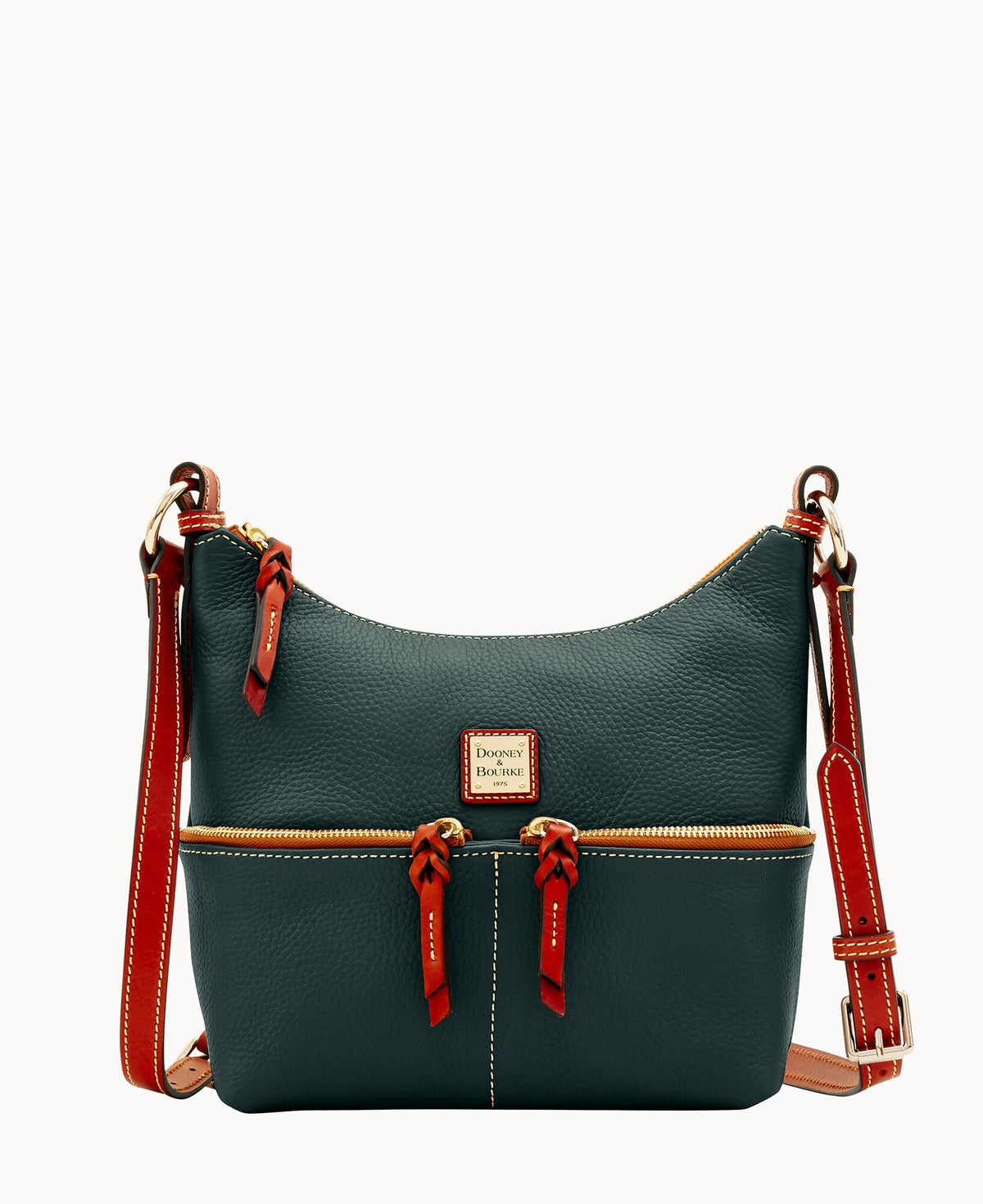 Pebble Grain Alyssa Crossbody - Forest