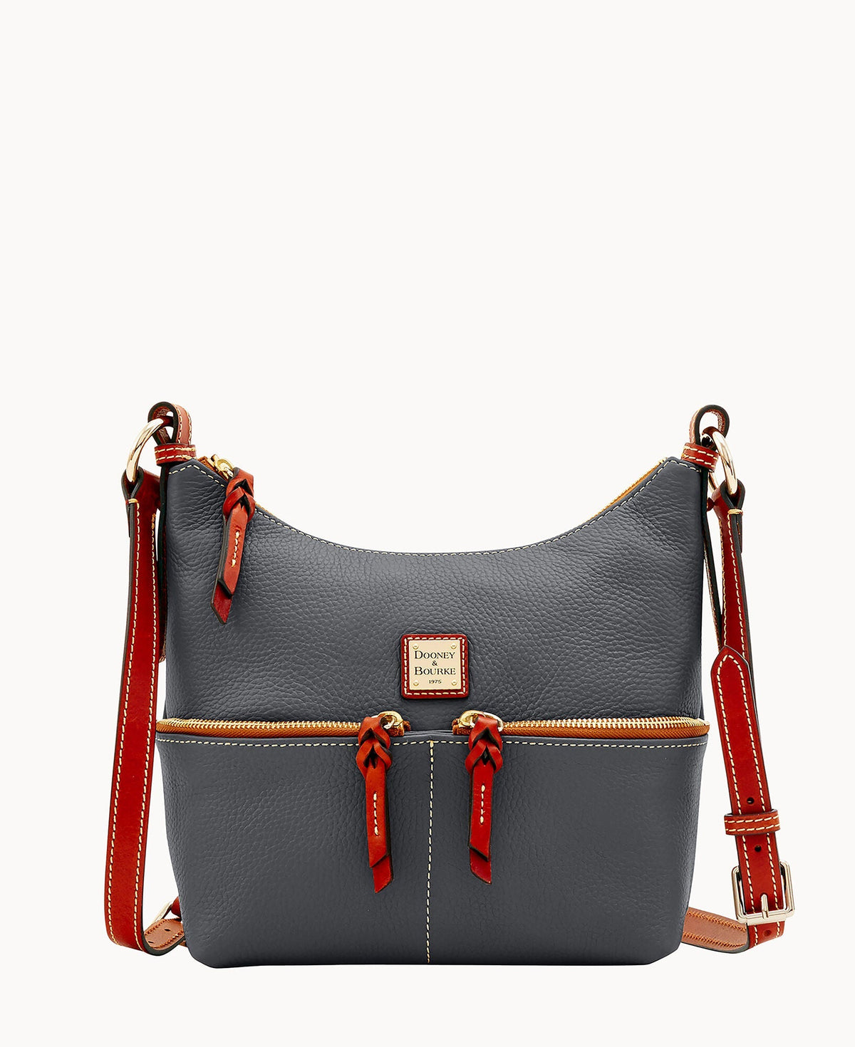 Pebble Grain Alyssa Crossbody - Slate