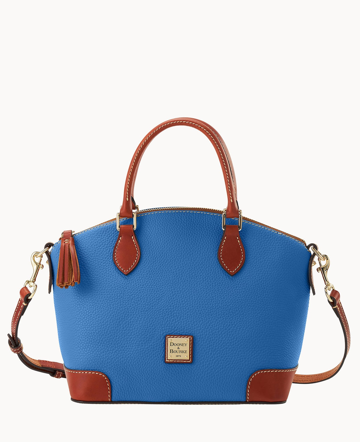 Pebble Grain Geena Satchel - Blue