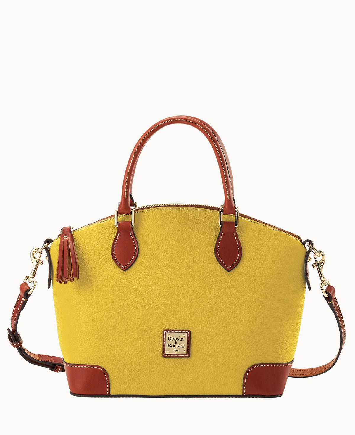 Pebble Grain Geena Satchel - Sunflower