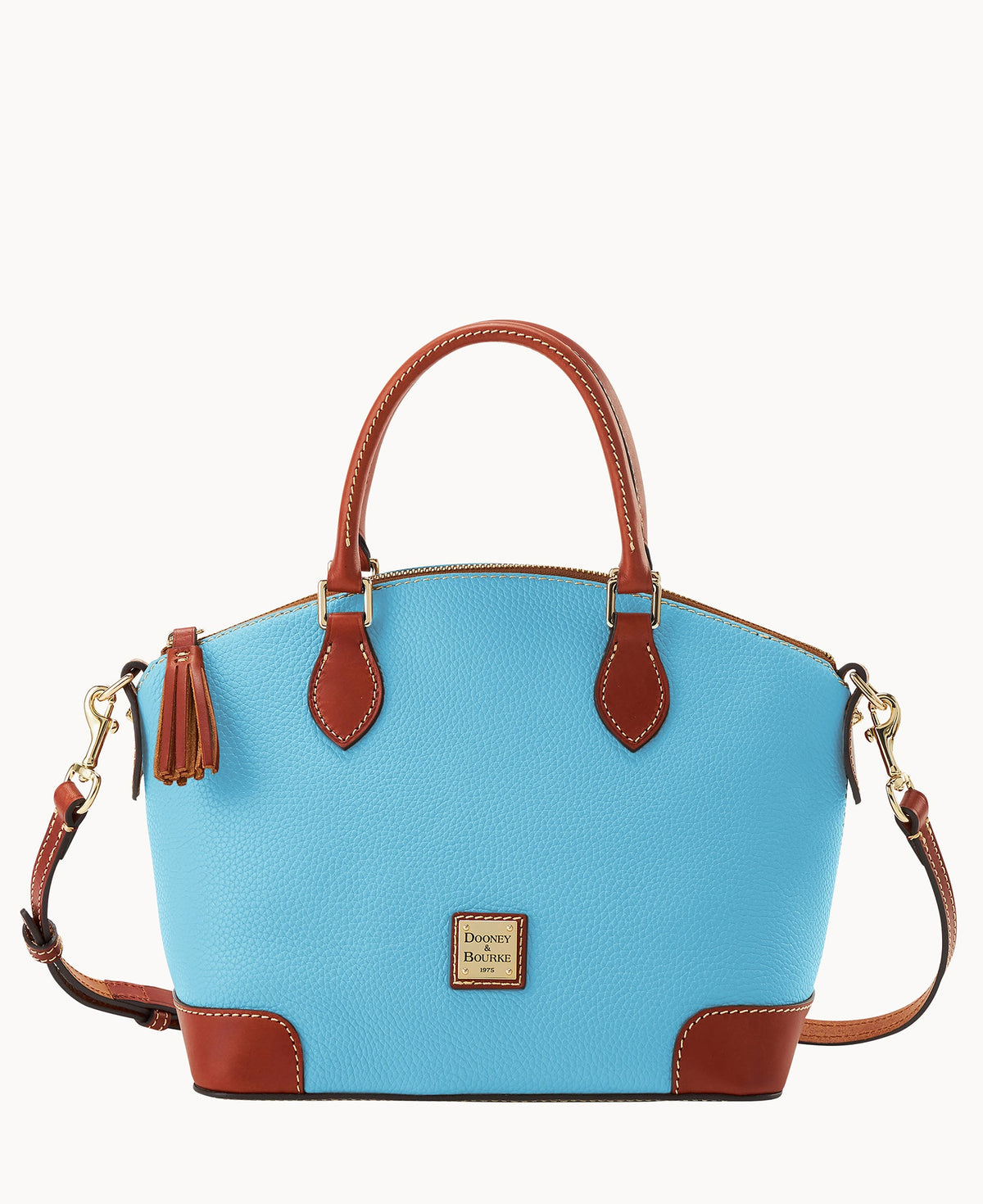 Pebble Grain Geena Satchel - Sky