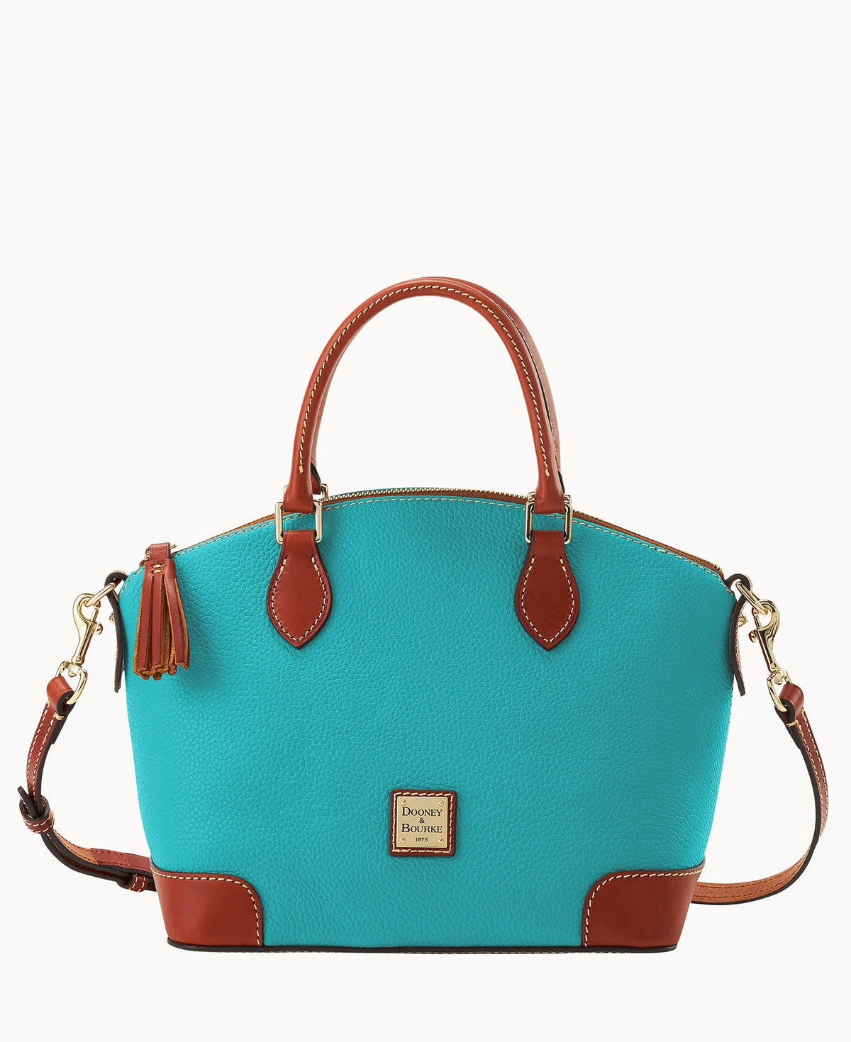 Pebble Grain Geena Satchel - Spearmint