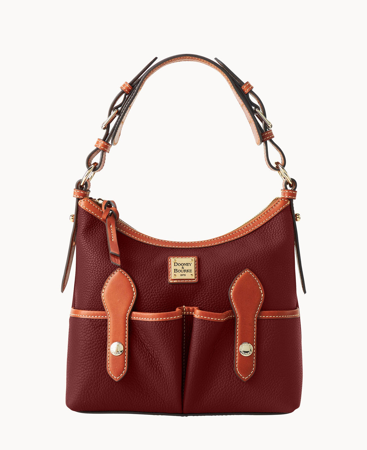Pebble Grain Small Lucy - Bordeaux