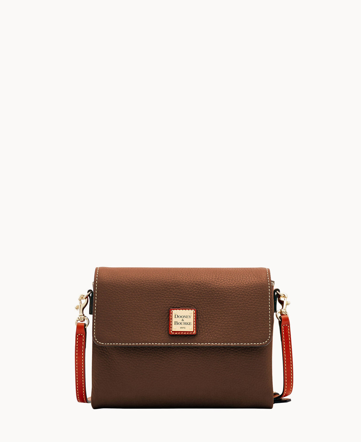 Pebble Grain Hunter Crossbody - Bark