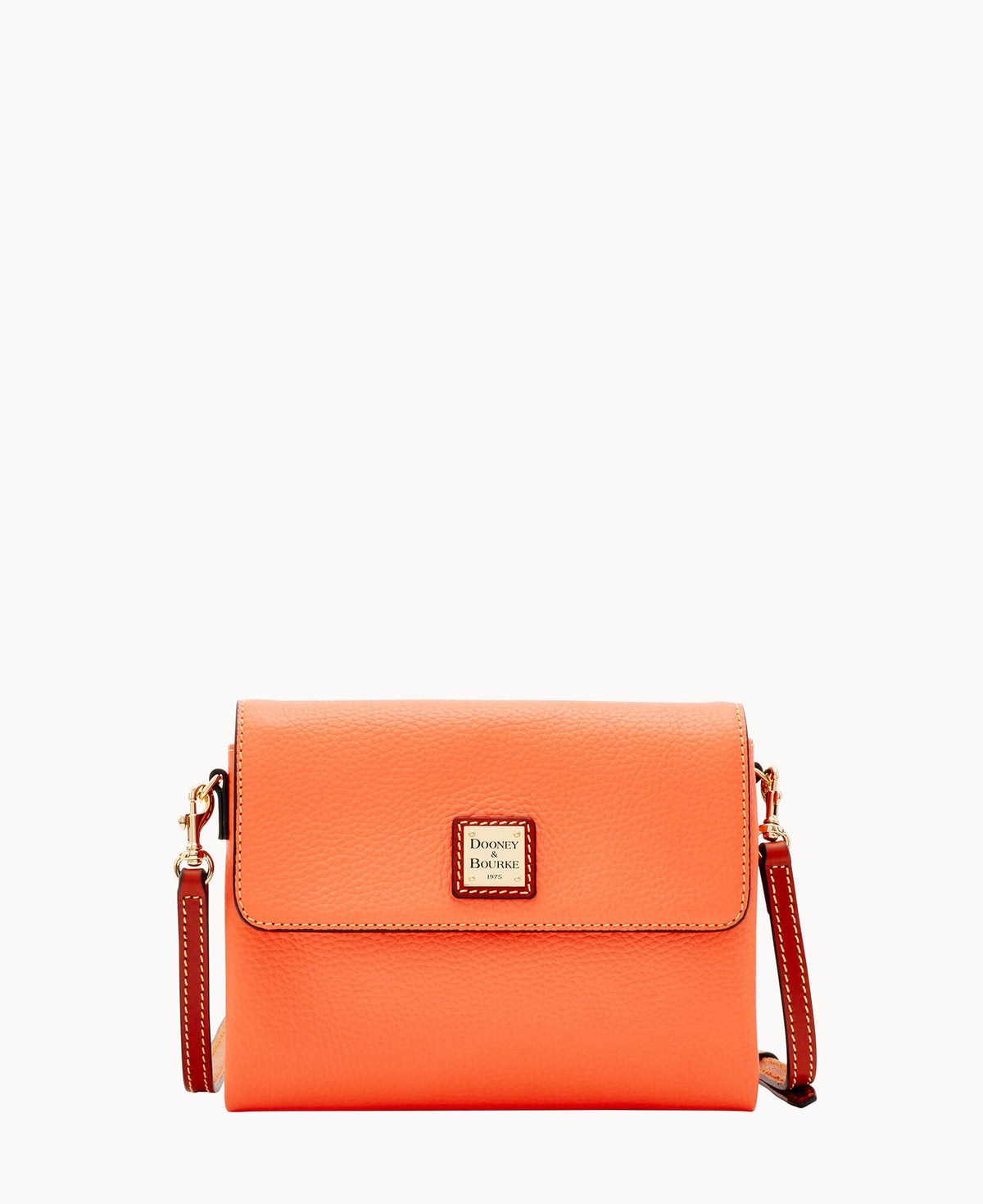 Pebble Grain Hunter Crossbody - Coral