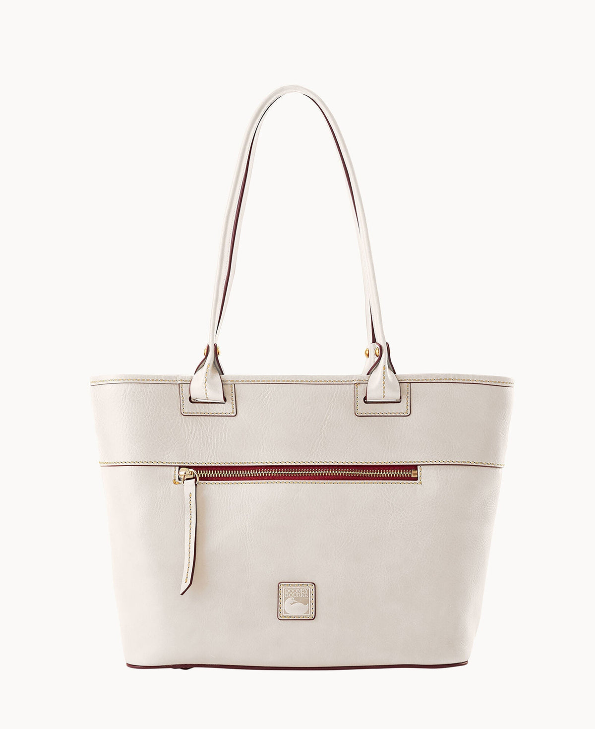 Florentine Zip Tote - Ecru