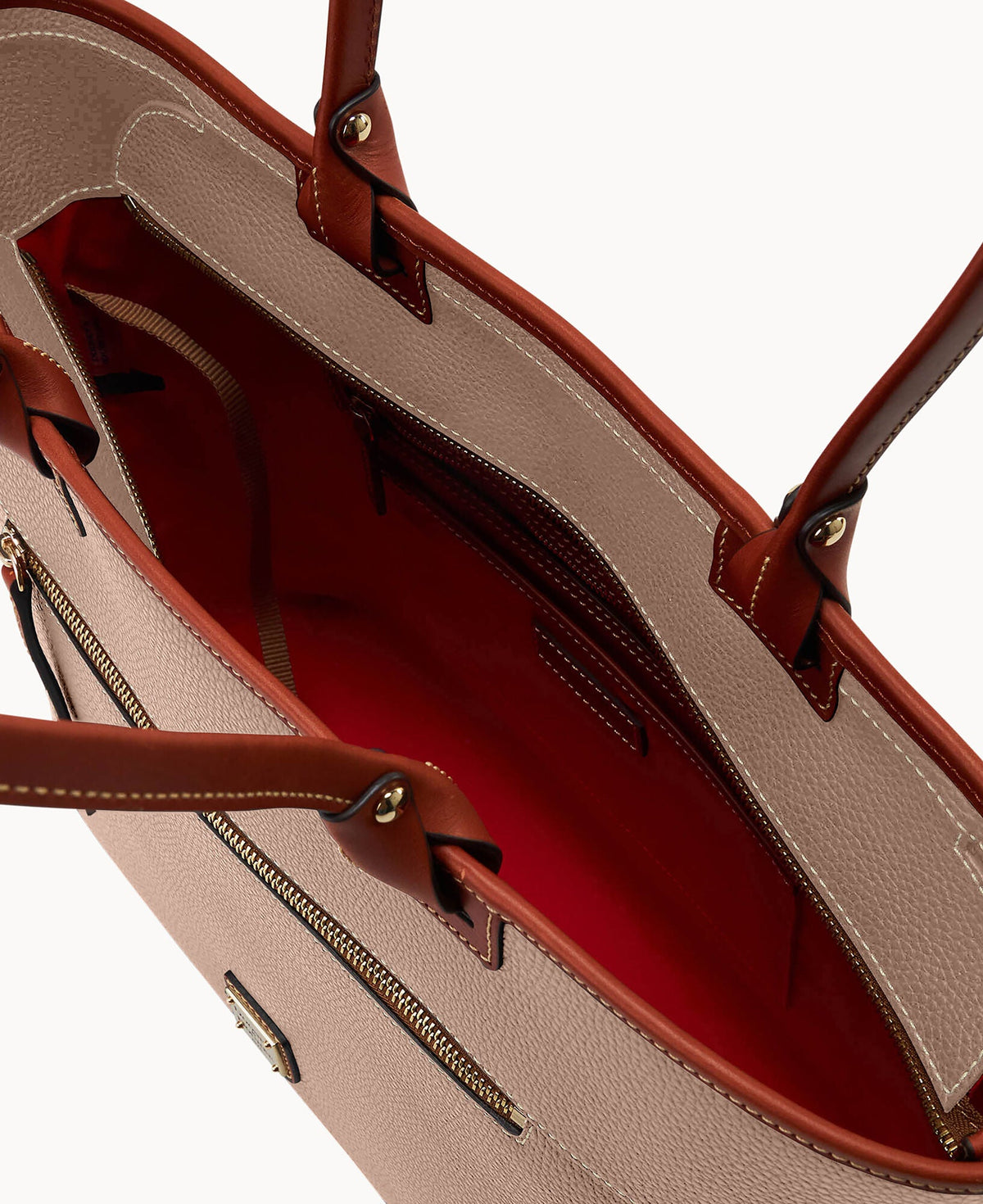 Pebble Grain Large Zip Tote - Image 43