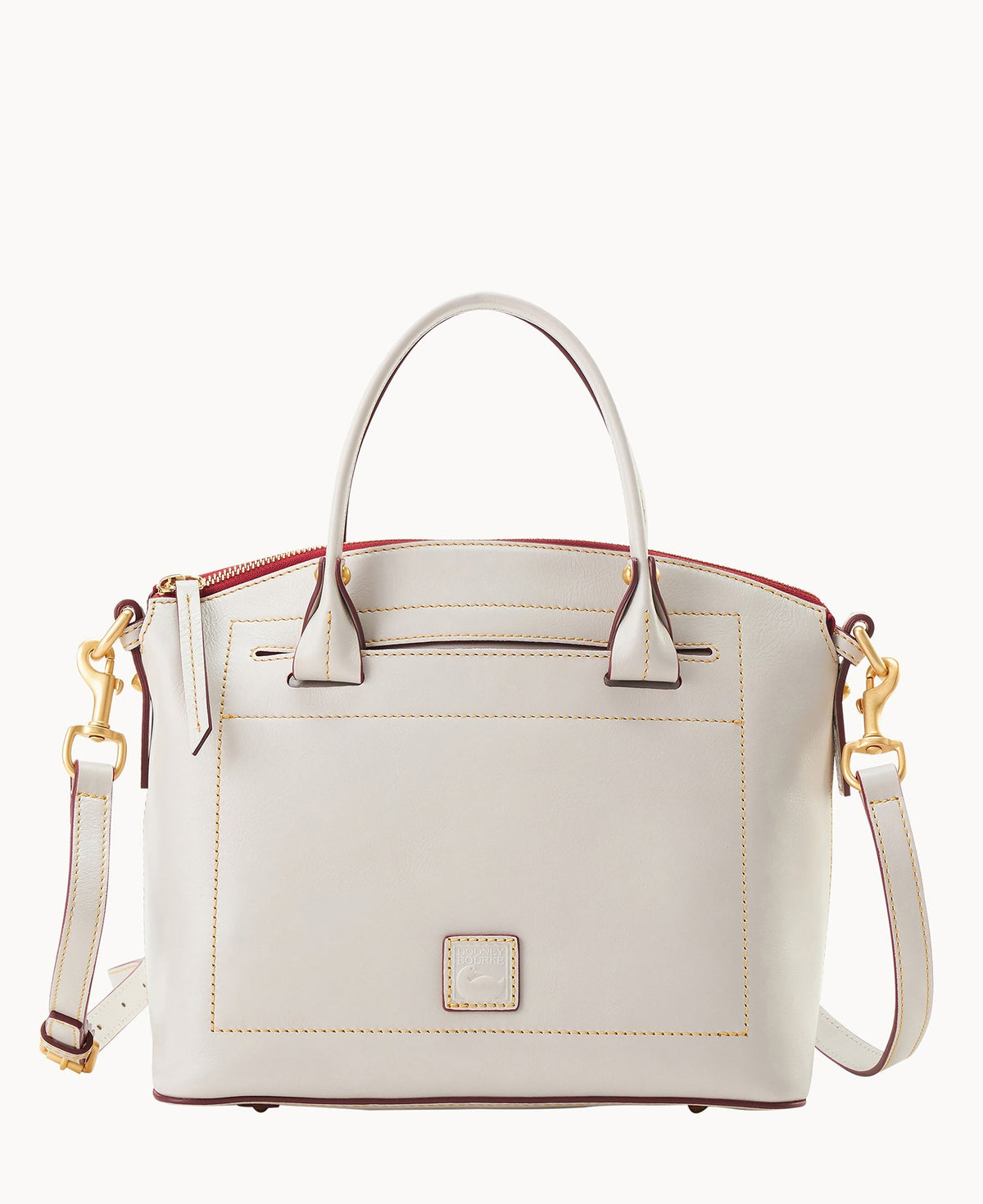 Florentine Domed Satchel - Ecru