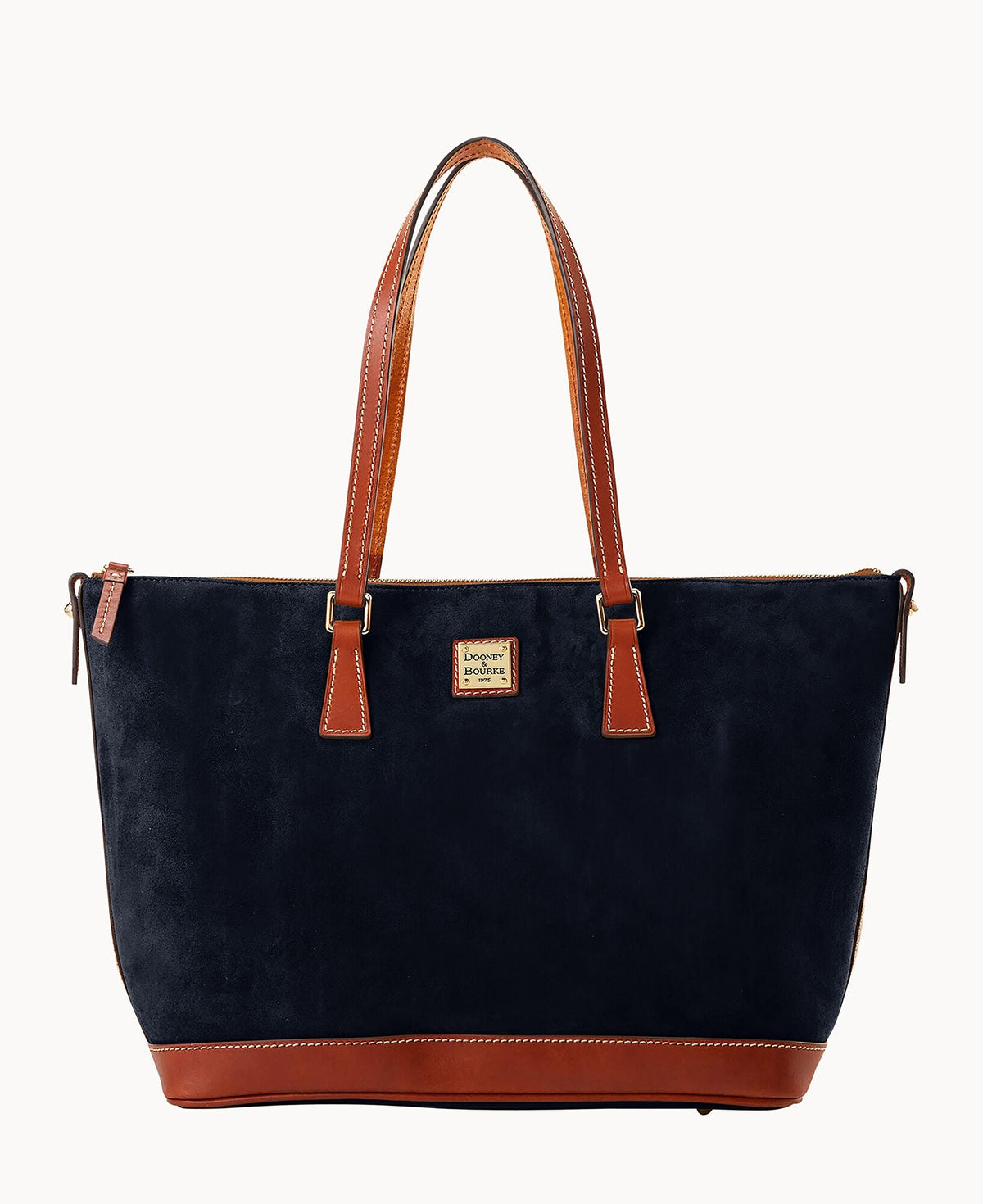 Suede Tote - Navy