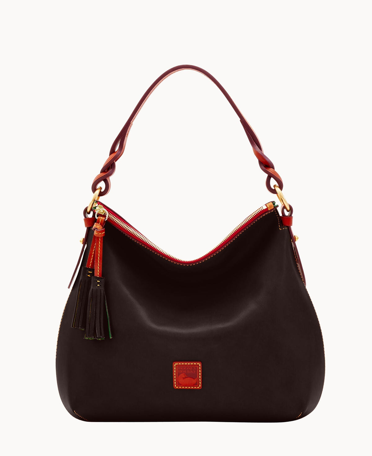 Florentine Twist Strap Hobo - Brown Tmoro