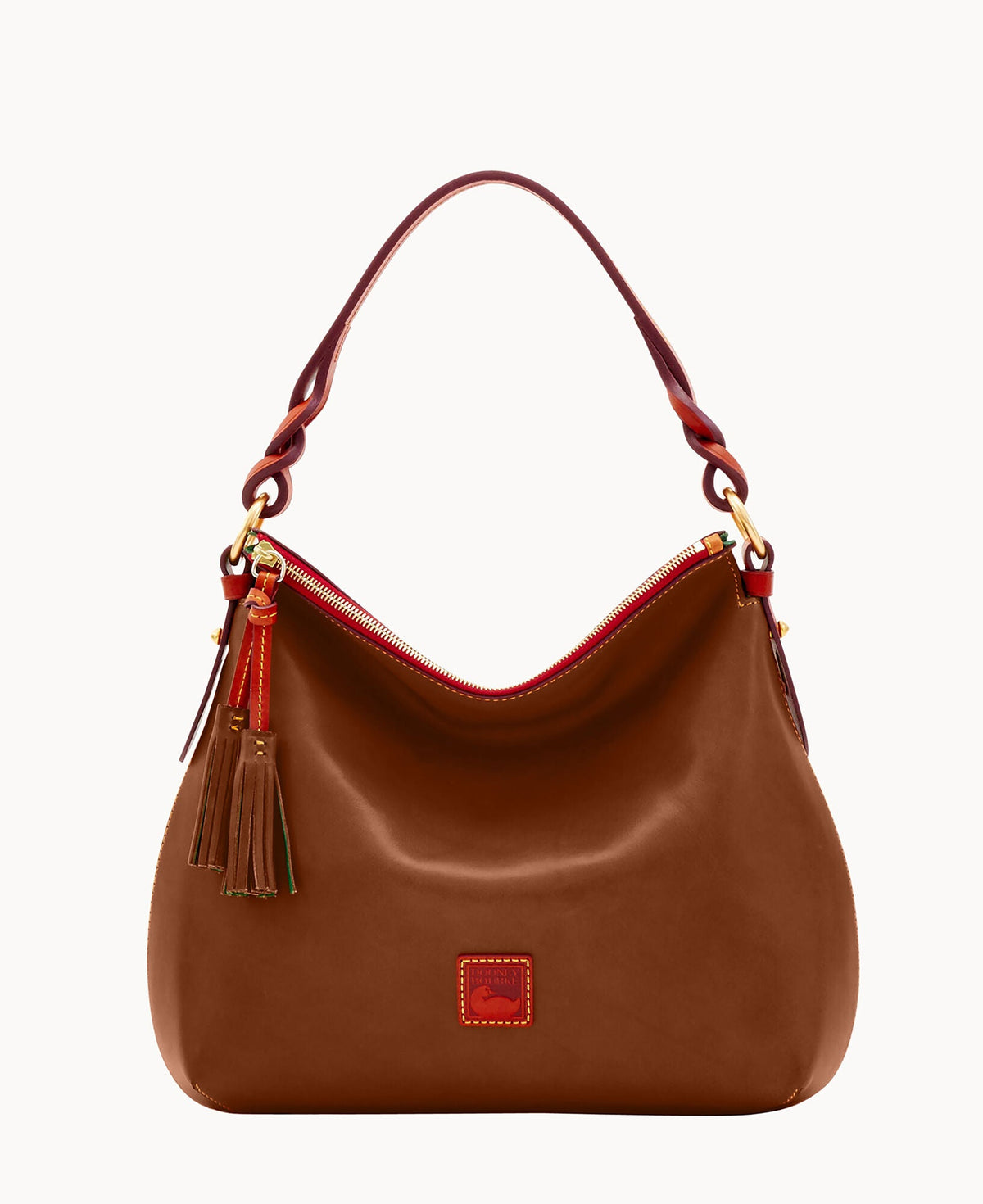 Florentine Twist Strap Hobo - Chestnut