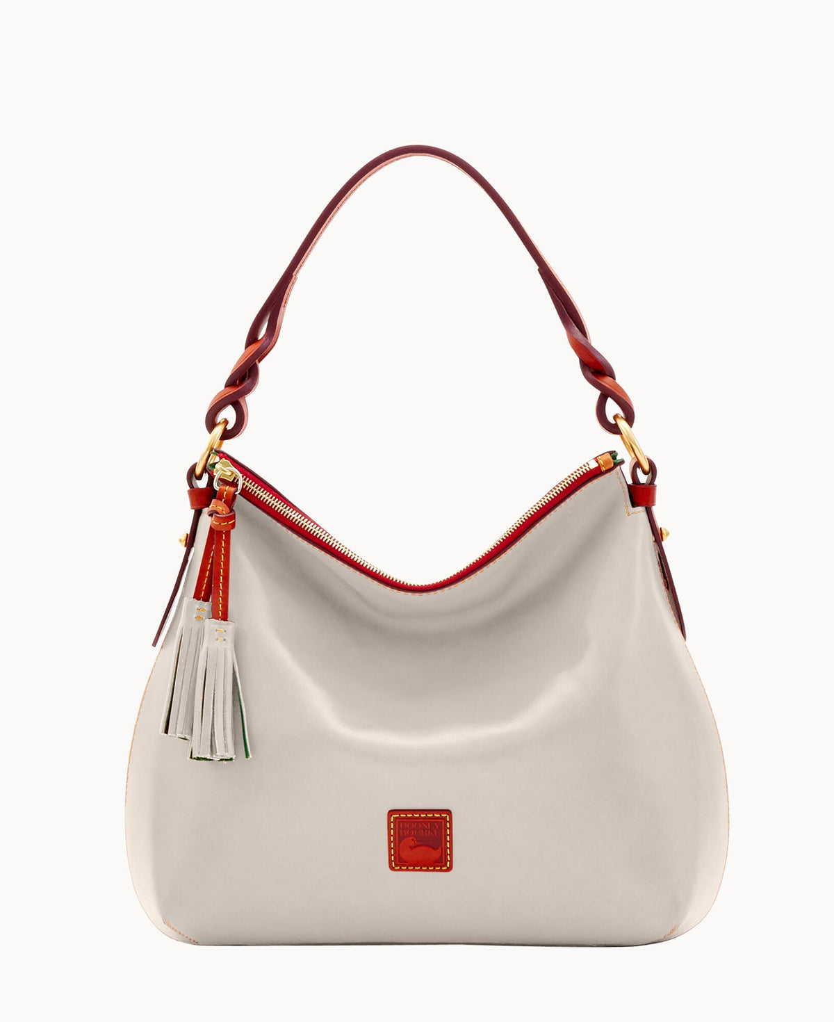 Florentine Twist Strap Hobo - Ecru