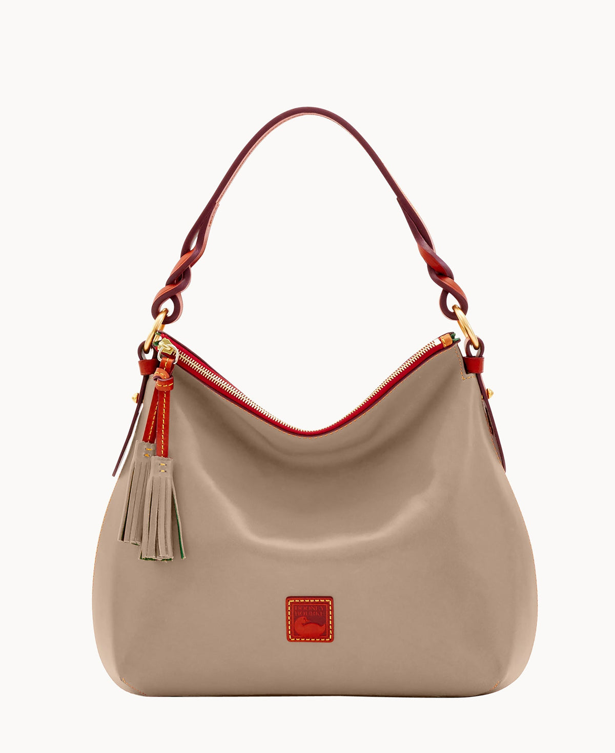 Florentine Twist Strap Hobo - Light Taupe