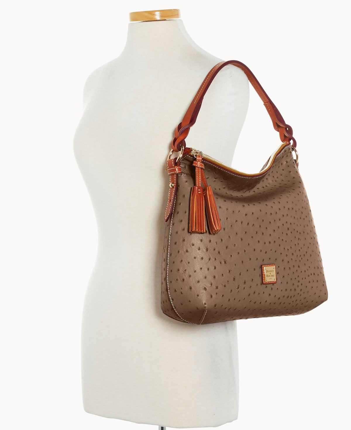 Ostrich Twist Strap Hobo - Image 44