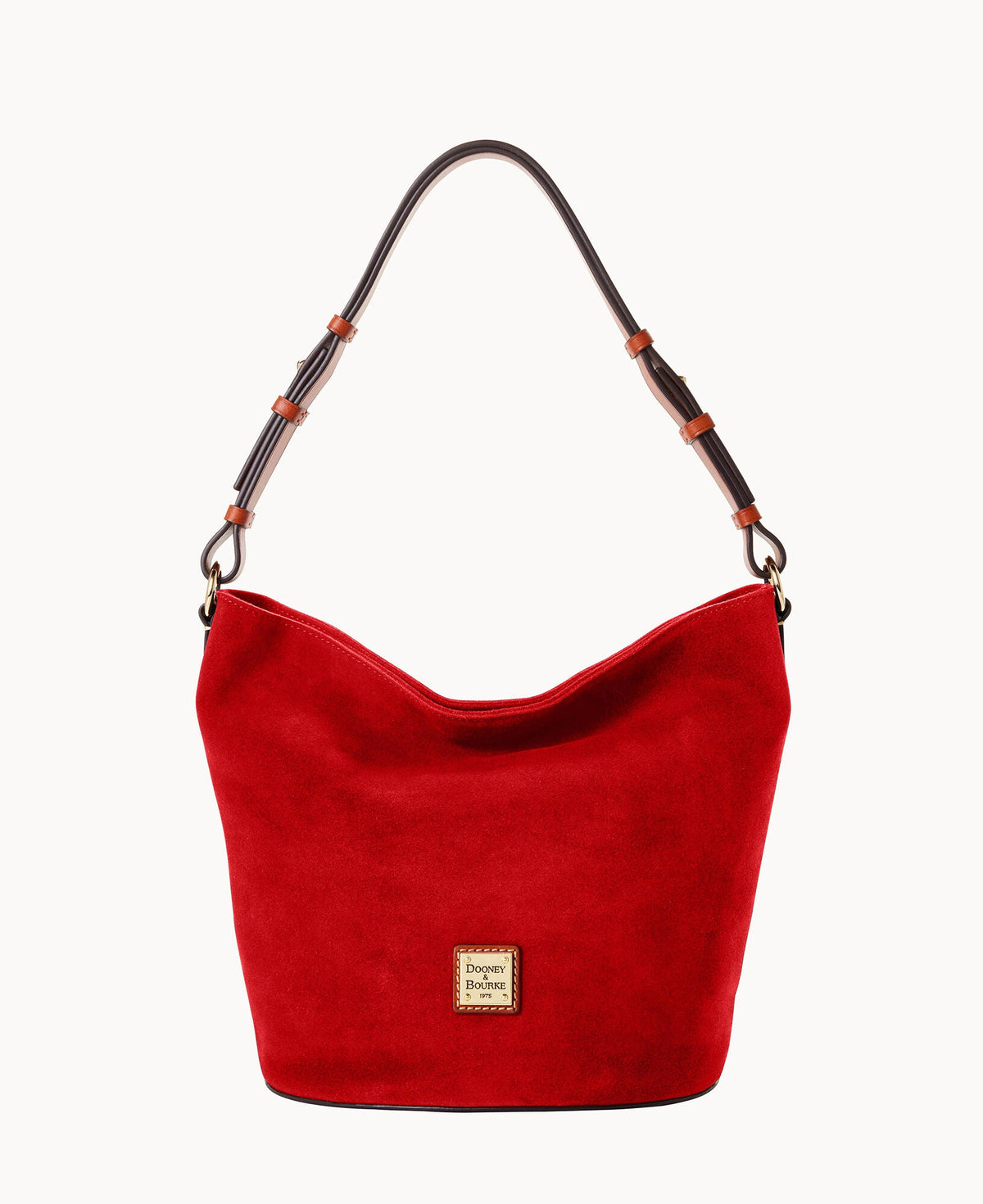 Suede Thea Feed Bag - Red