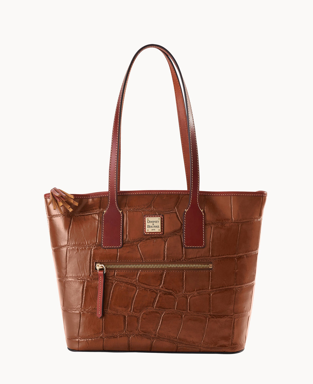 Denison Small Tote - Cognac Tan