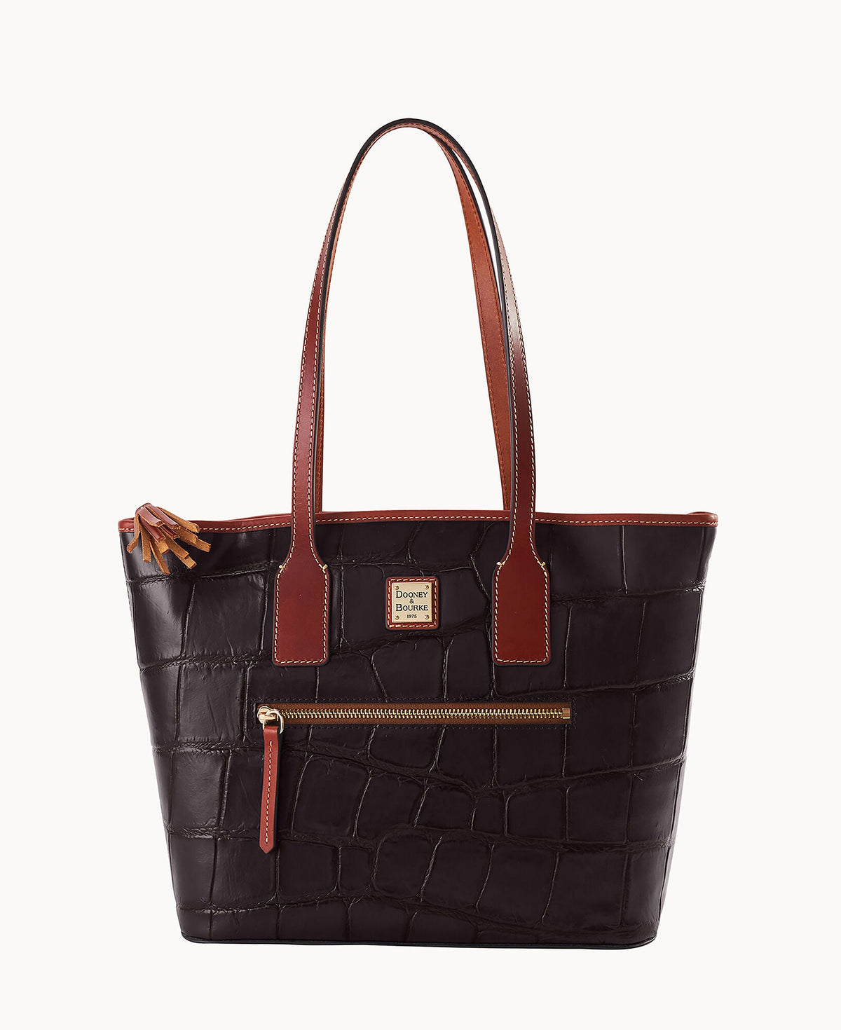 Denison Small Tote - Espresso Tan