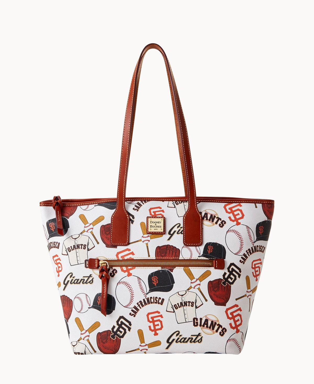 MLB Giants Zip Tote - White Multi